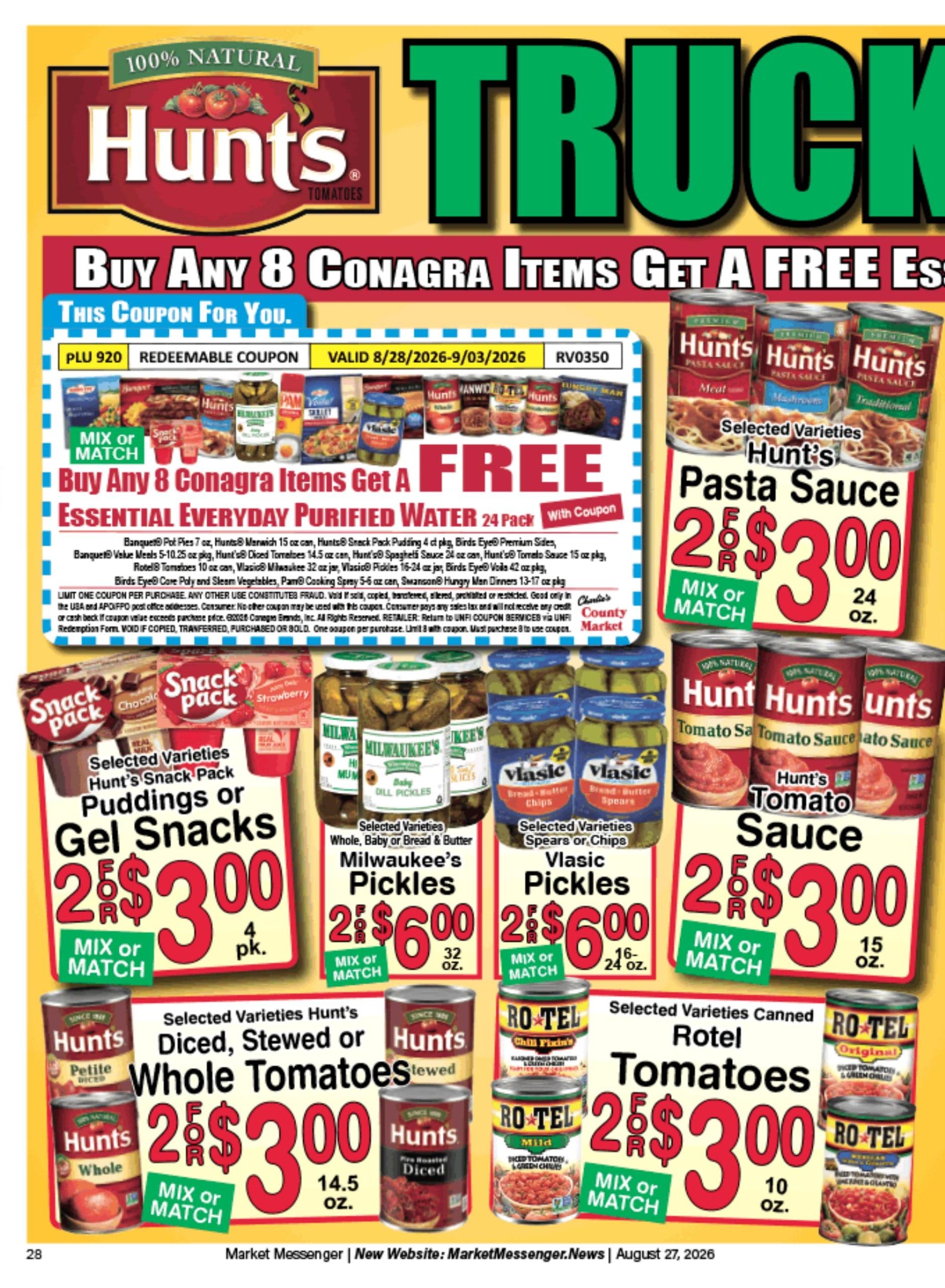 Charlie's County Market Weekly Ad August 28 - September 3, 2026