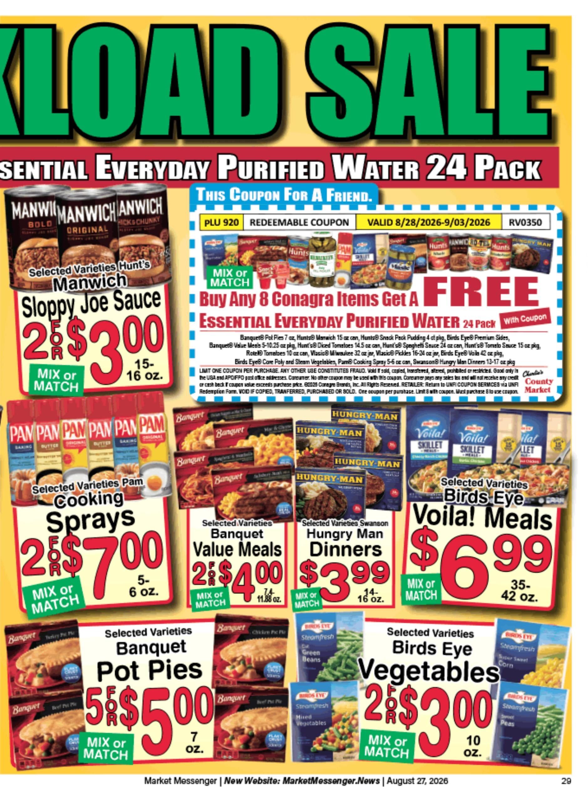 Charlie's County Market Weekly Ad August 28 - September 3, 2026