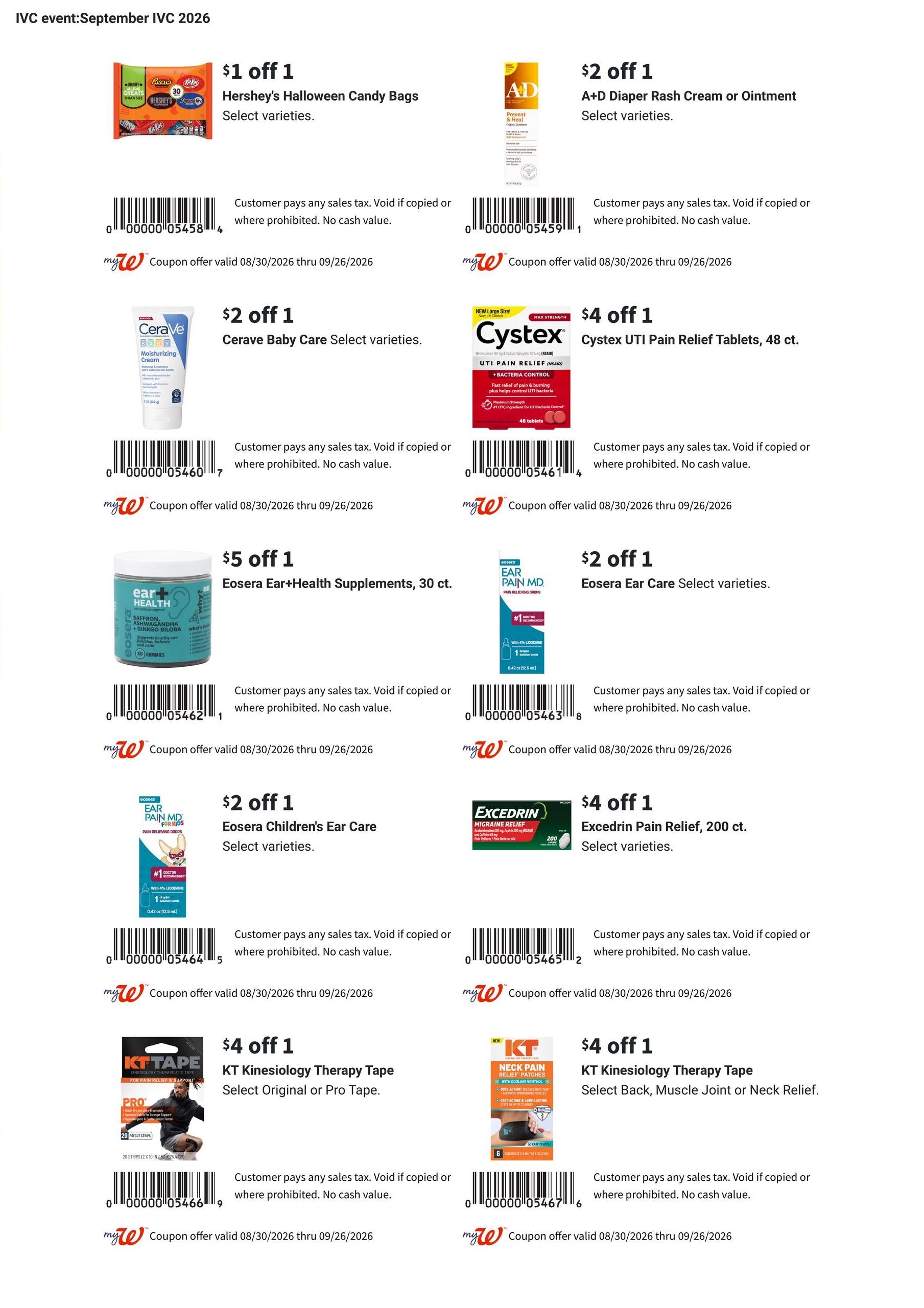 Walgreens September Savings Book Weekly Ad August 30 - September 26, 2026