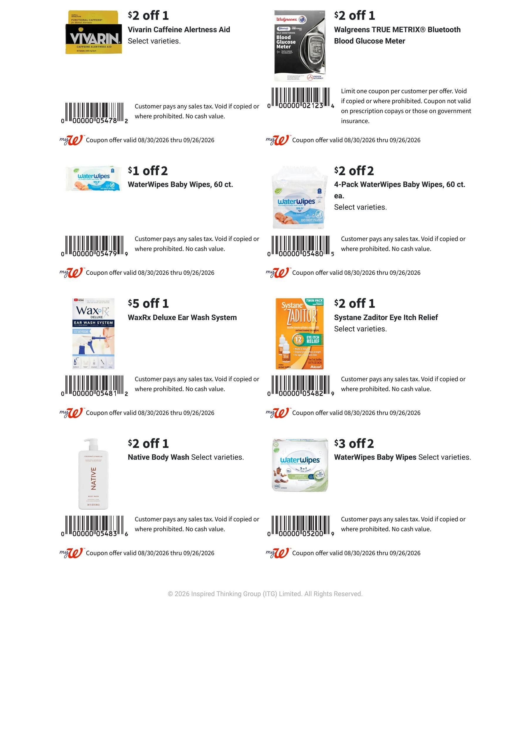 Walgreens September Savings Book Weekly Ad August 30 - September 26, 2026