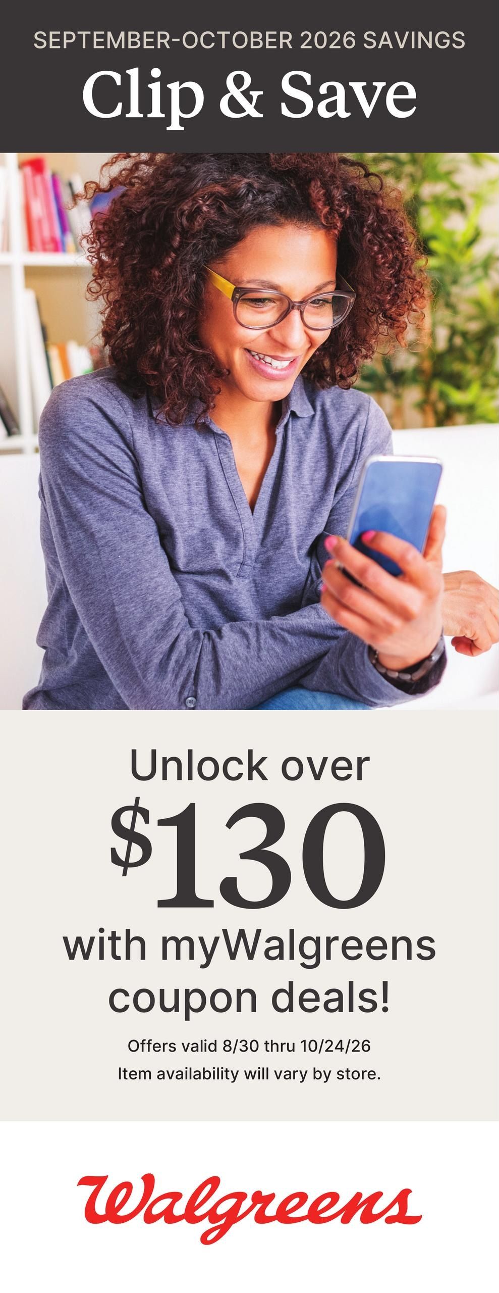 Walgreens September Savings Book Weekly Ad August 30 - September 26, 2026