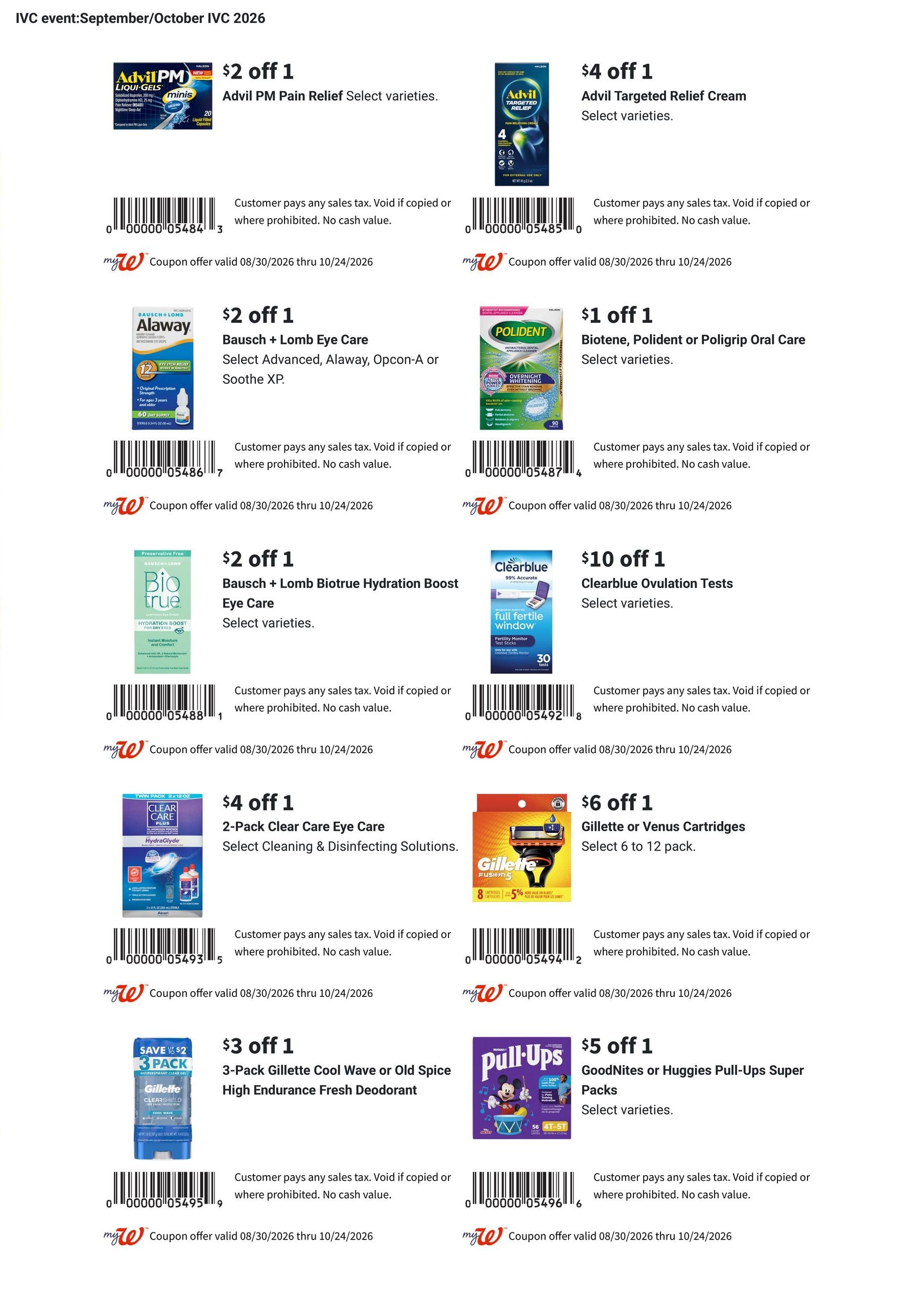 Walgreens September Savings Book Weekly Ad August 30 - September 26, 2026
