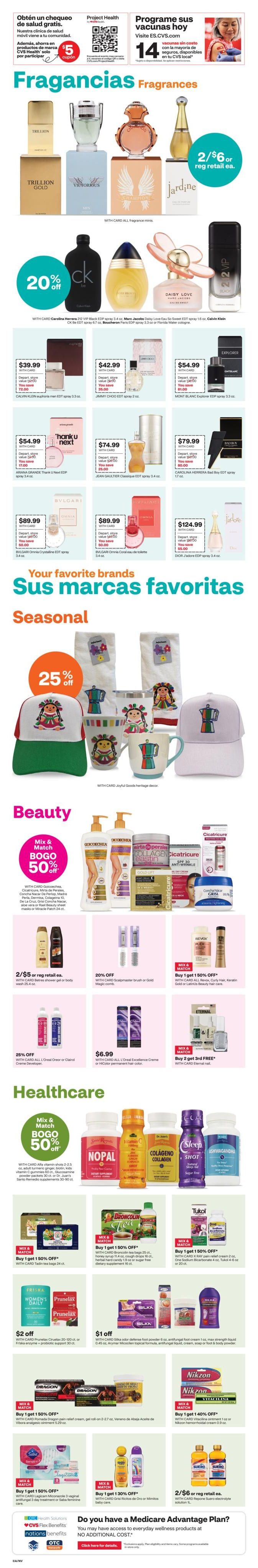 CVS Pharmacy (CA, DC, MD, NV) y más Weekly Ad August 30 - September 12, 2026