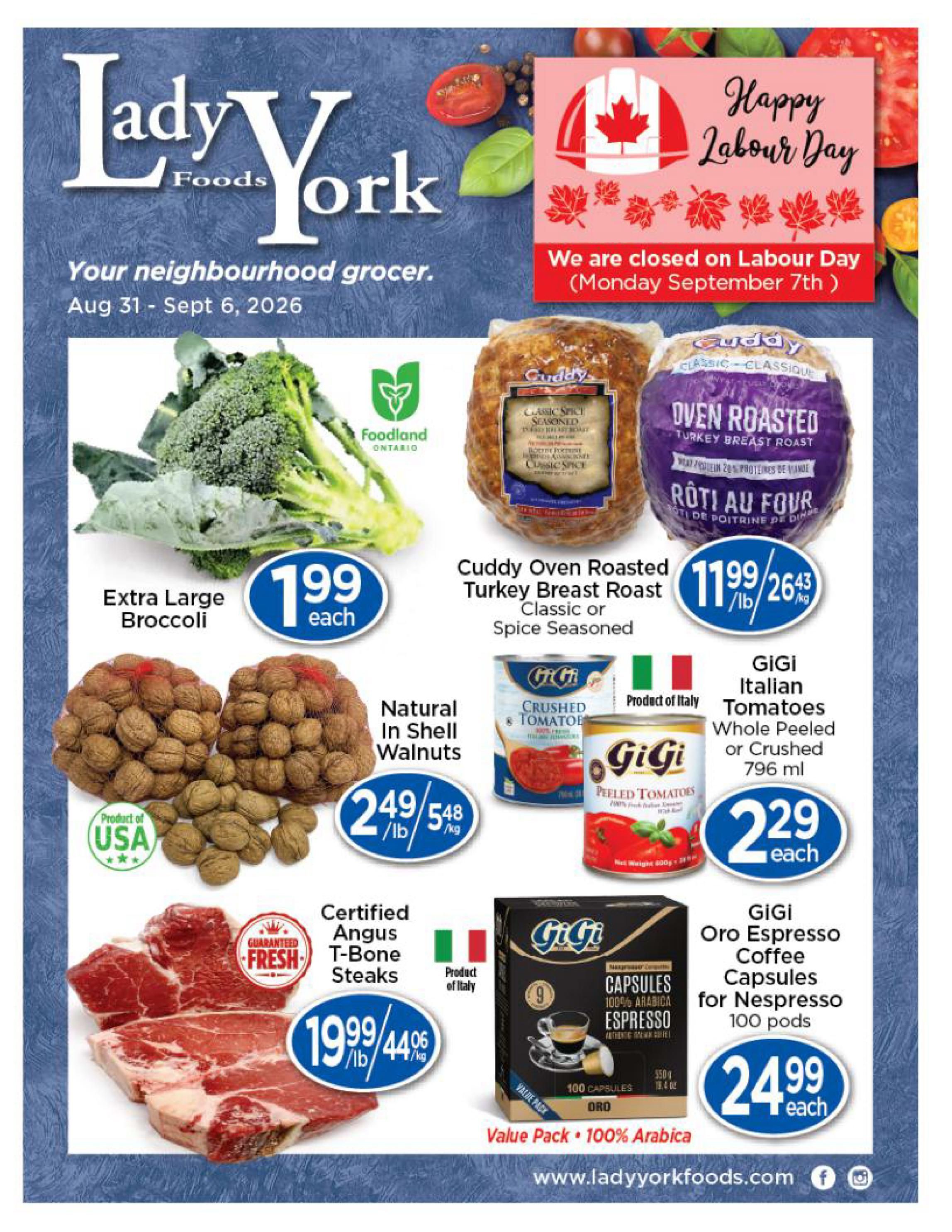 Lady York Foods Flyer August 31 to September 6