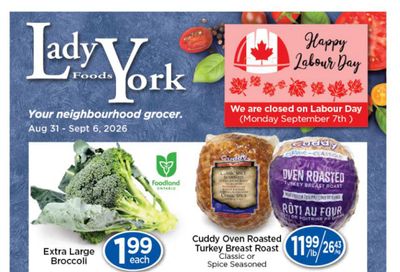 Lady York Foods Flyer August 31 to September 6