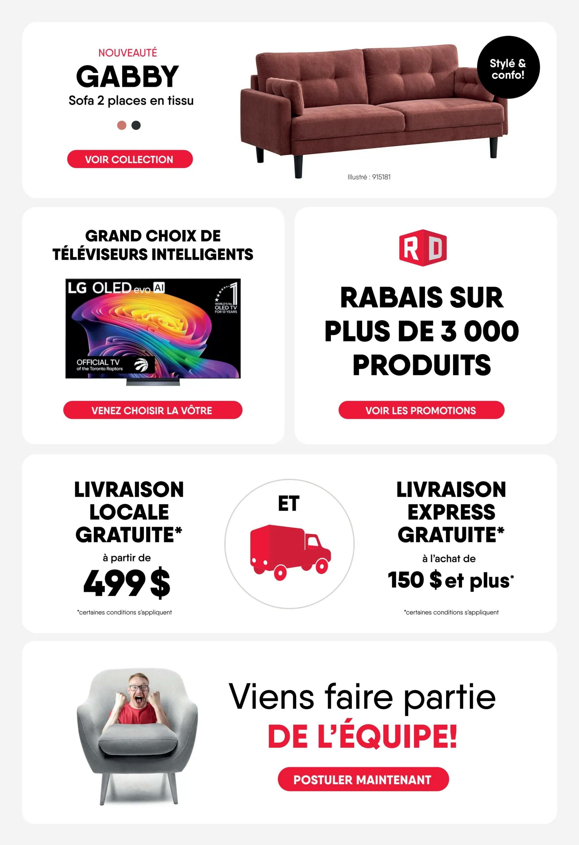 Meubles RD Flyer August 31 to September 7