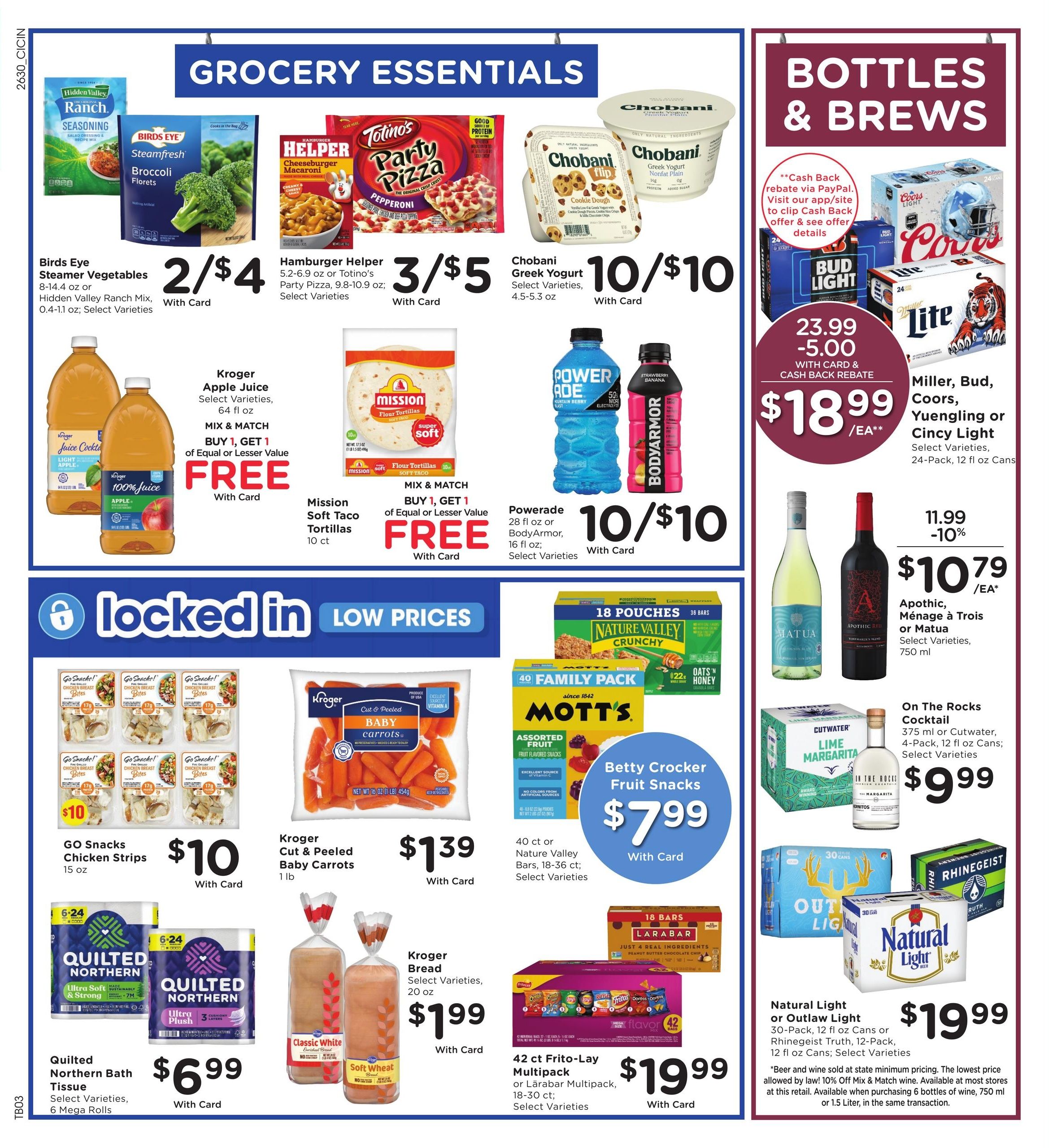 Kroger (Hamilton–Ross Area, OH) Weekly Ad August 26 - September 1, 2026