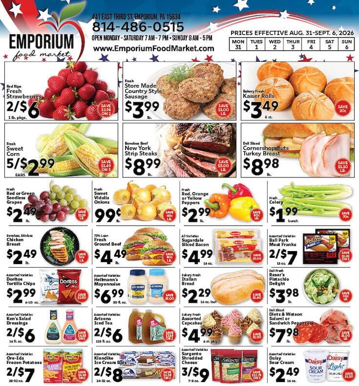 Emporium Food Market Weekly Ad August 31 - September 6, 2026