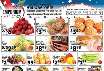 Emporium Food Market Weekly Ad August 31 - September 6, 2026
