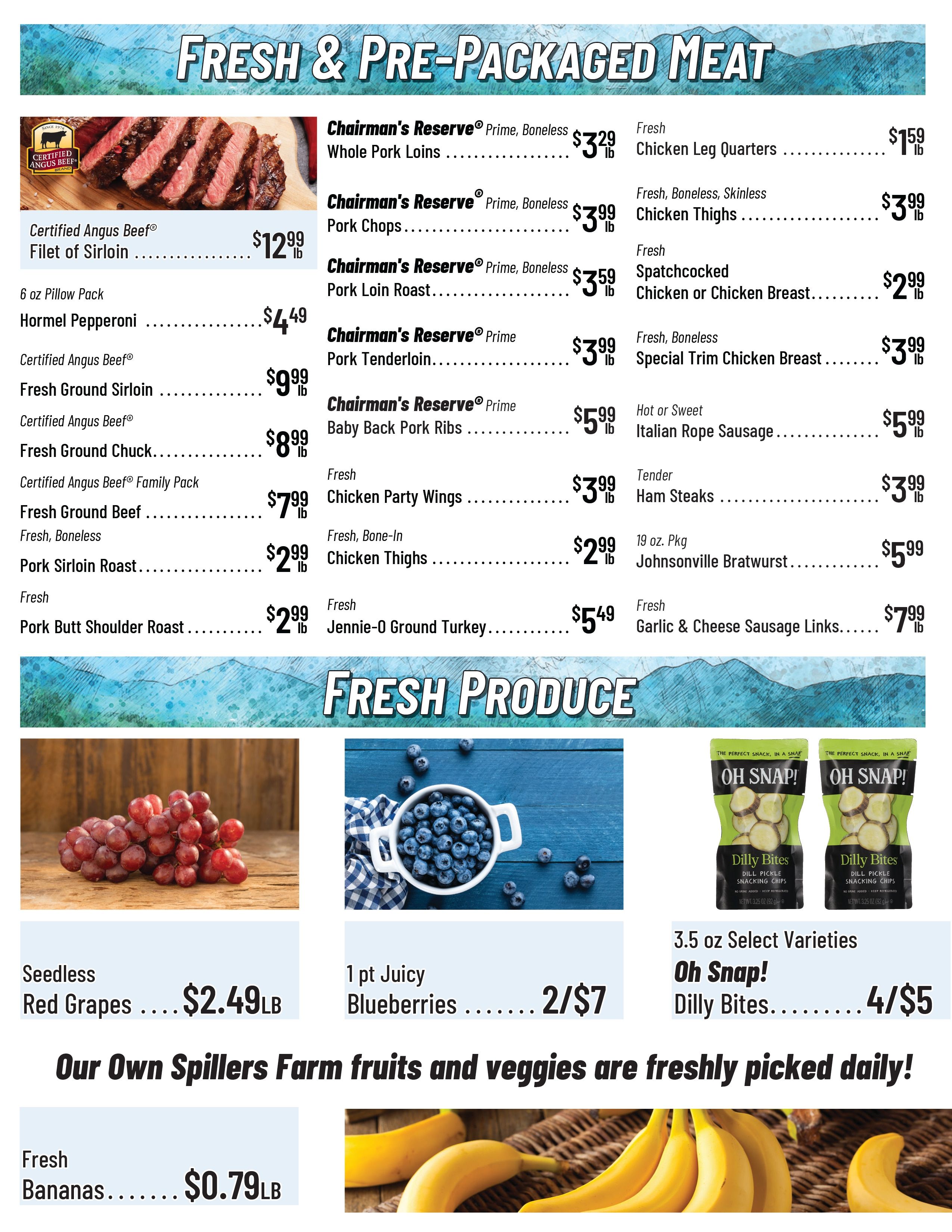 Spillers' Farm Store Weekly Ad August 31 - September 6, 2026