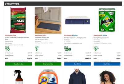 Costco (West, ON, Atlantic Canada) Warehouse Offers August 31 to September 13