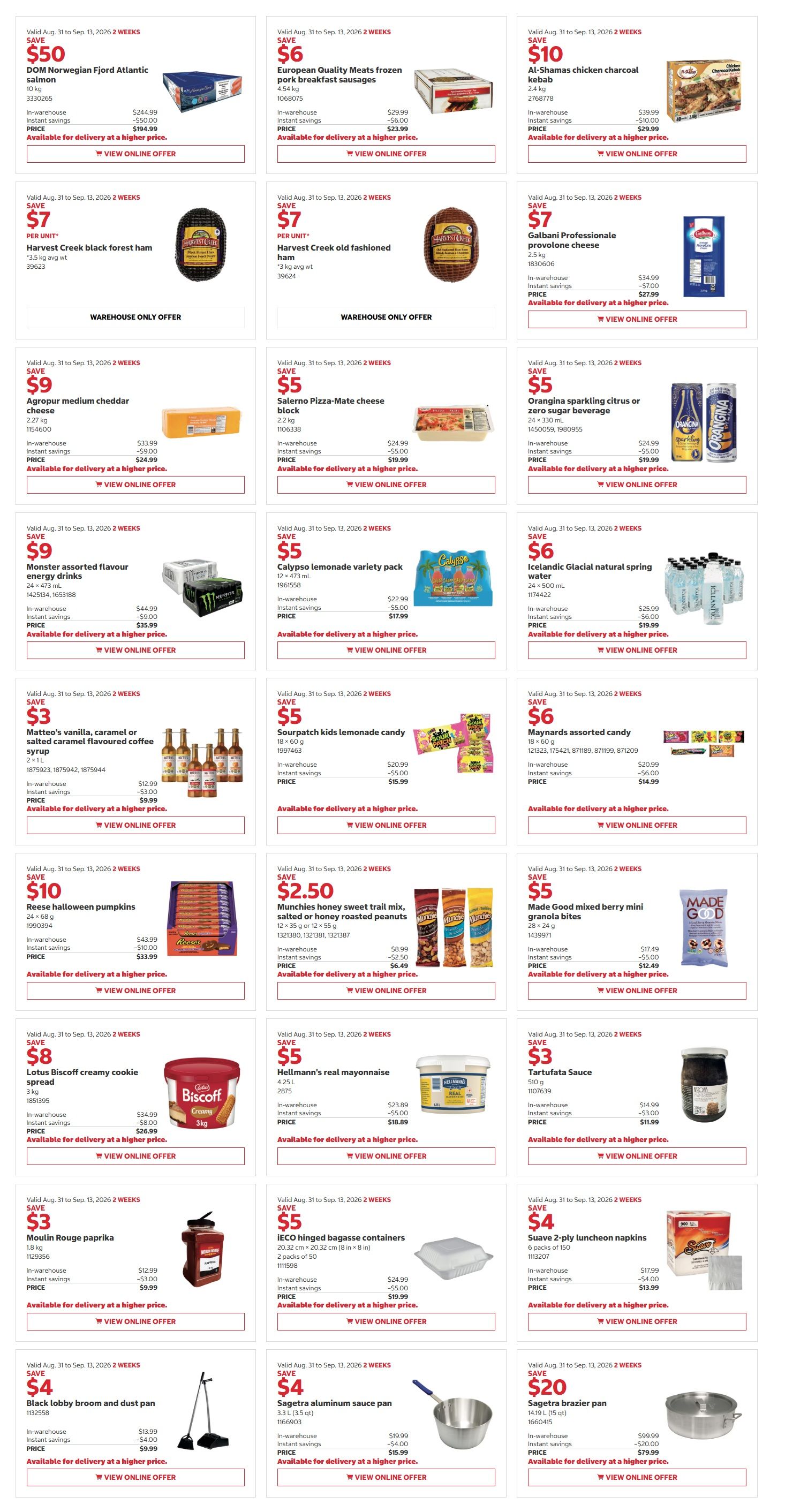 Costco Business Centre Instant Savings Flyer August 31 to September 13