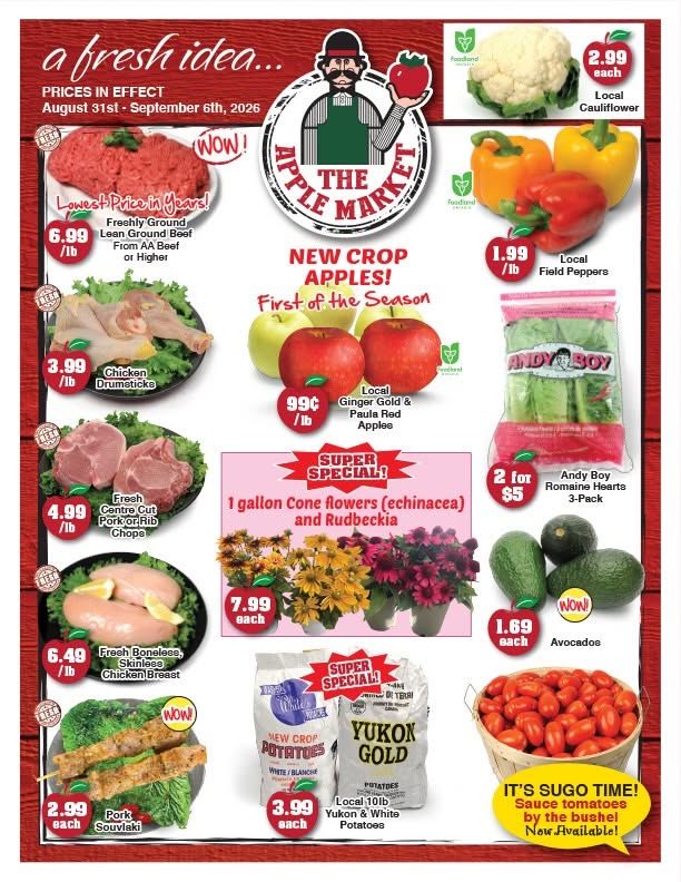 The Apple Market Flyer August 31 to September 6