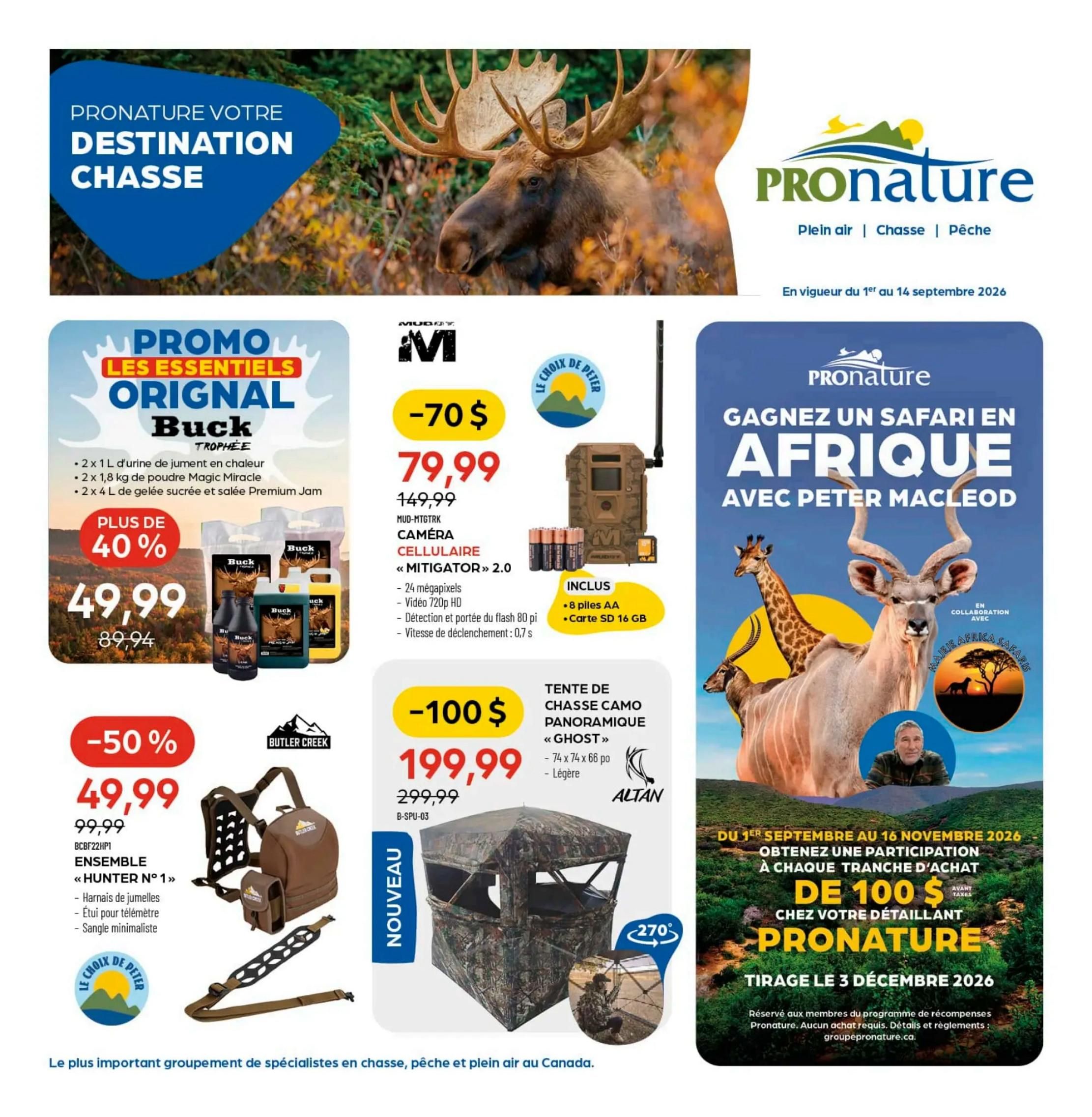Pronature Flyer September 1 to 14