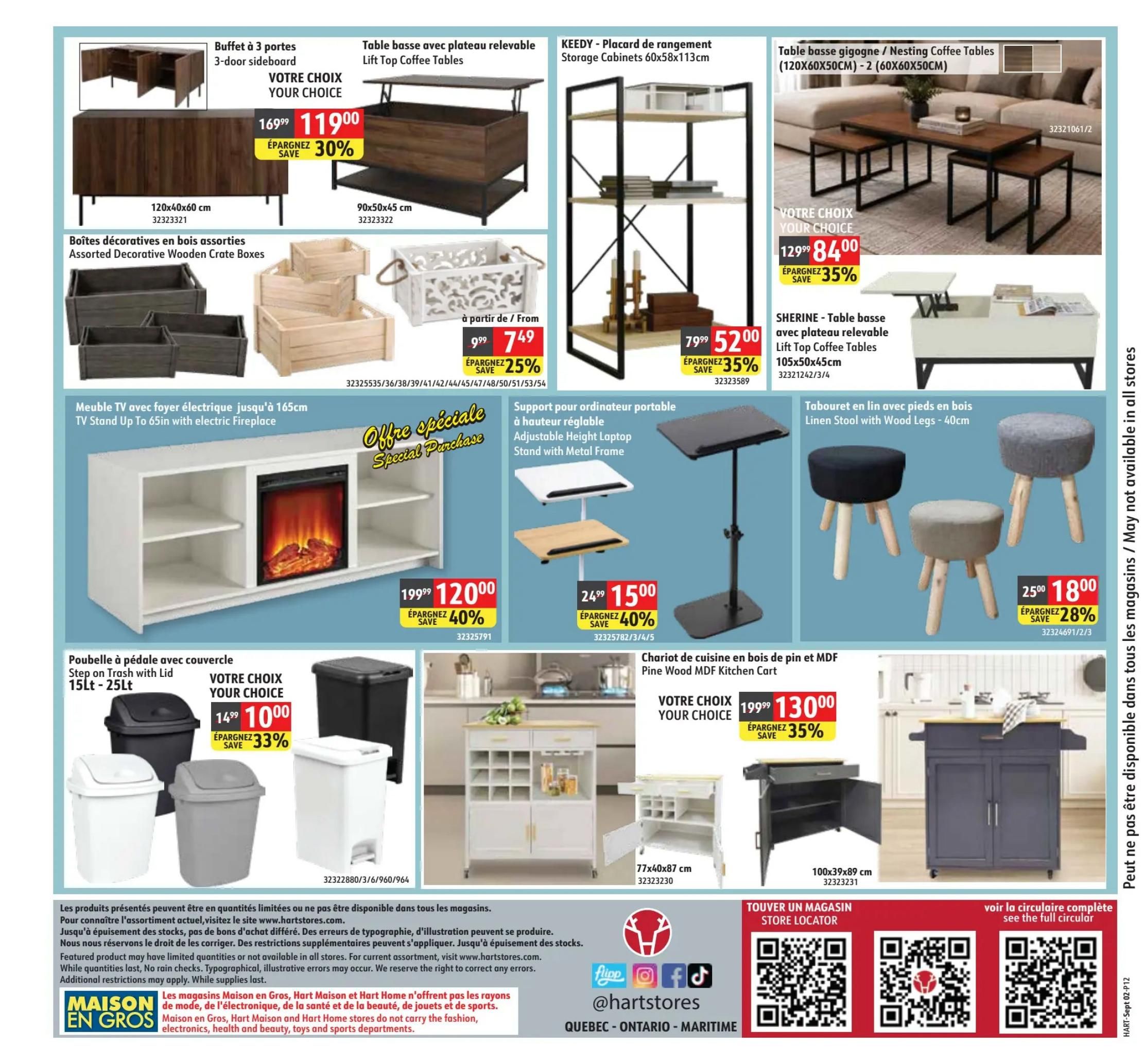 Hart Stores Flyer September 2 to 14