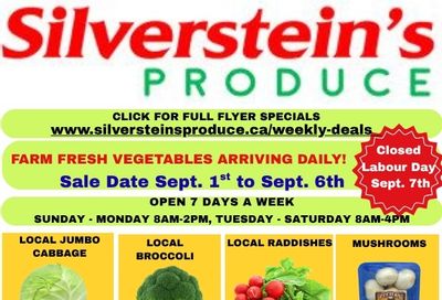 Silverstein's Produce Flyer September 1 to 6