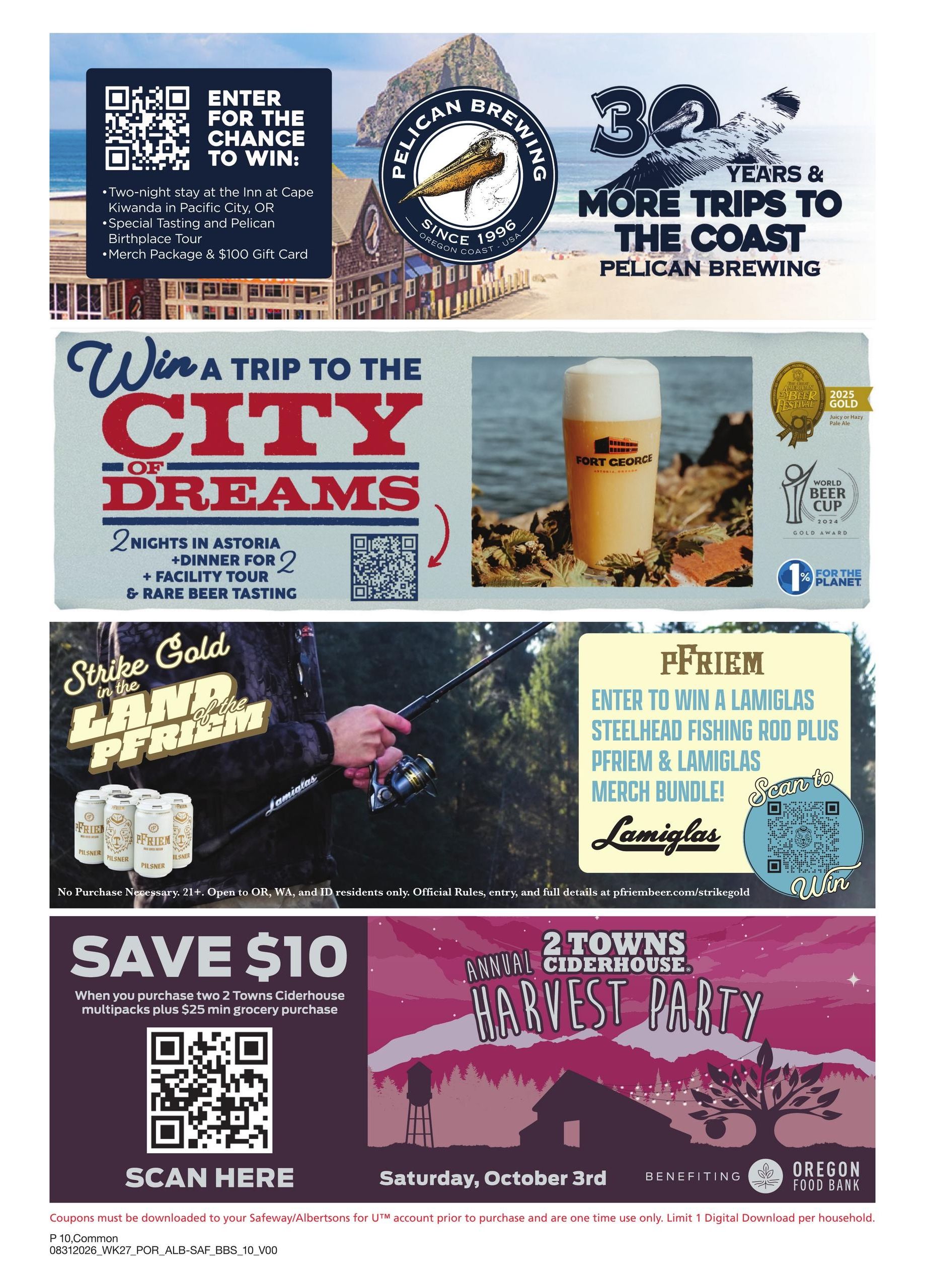 Albertsons (OR, WA) Big Book of Savings Weekly Ad August 31 - October 4, 2026