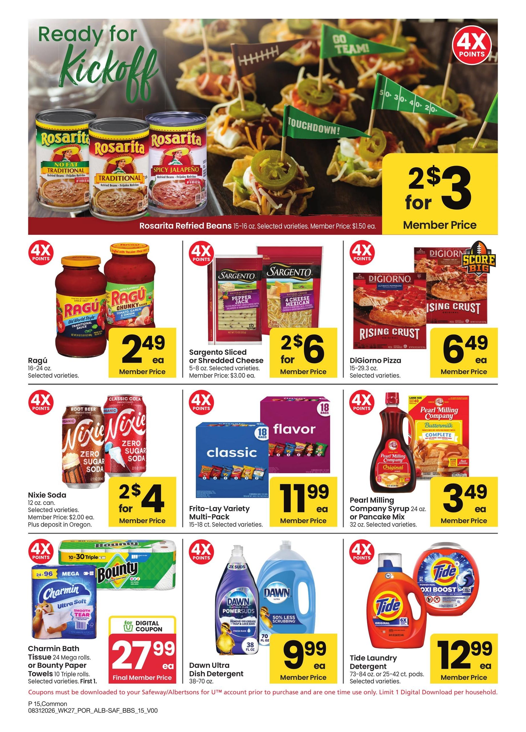 Albertsons (OR, WA) Big Book of Savings Weekly Ad August 31 - October 4, 2026