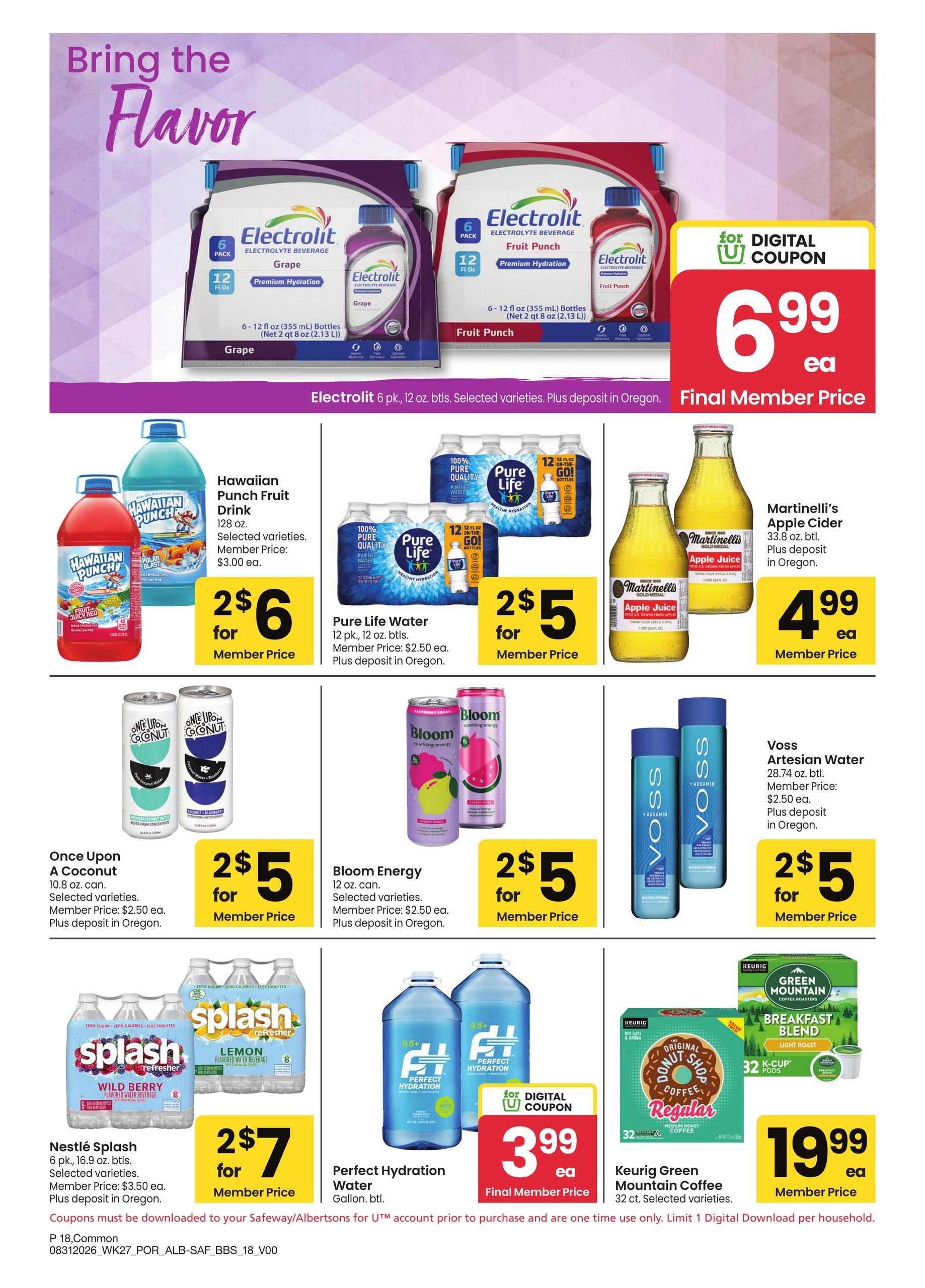 Albertsons (OR, WA) Big Book of Savings Weekly Ad August 31 - October 4, 2026