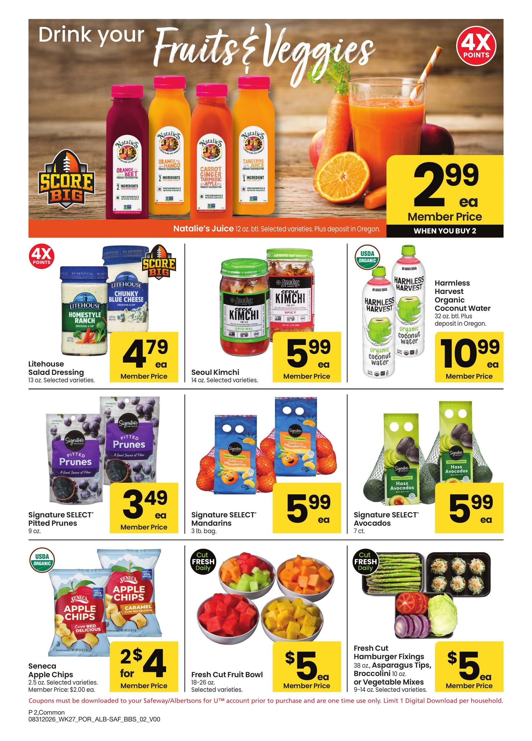 Albertsons (OR, WA) Big Book of Savings Weekly Ad August 31 - October 4, 2026