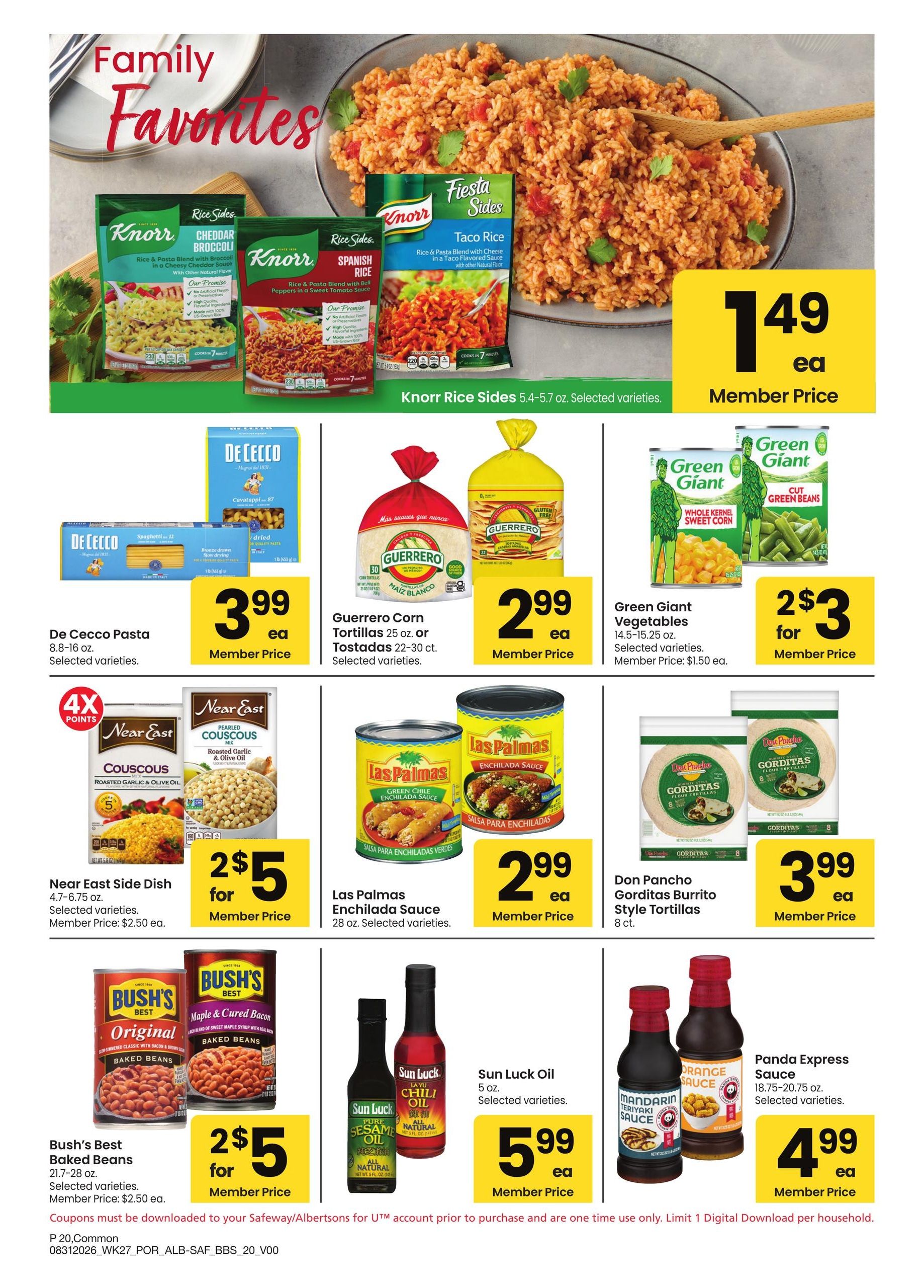 Albertsons (OR, WA) Big Book of Savings Weekly Ad August 31 - October 4, 2026