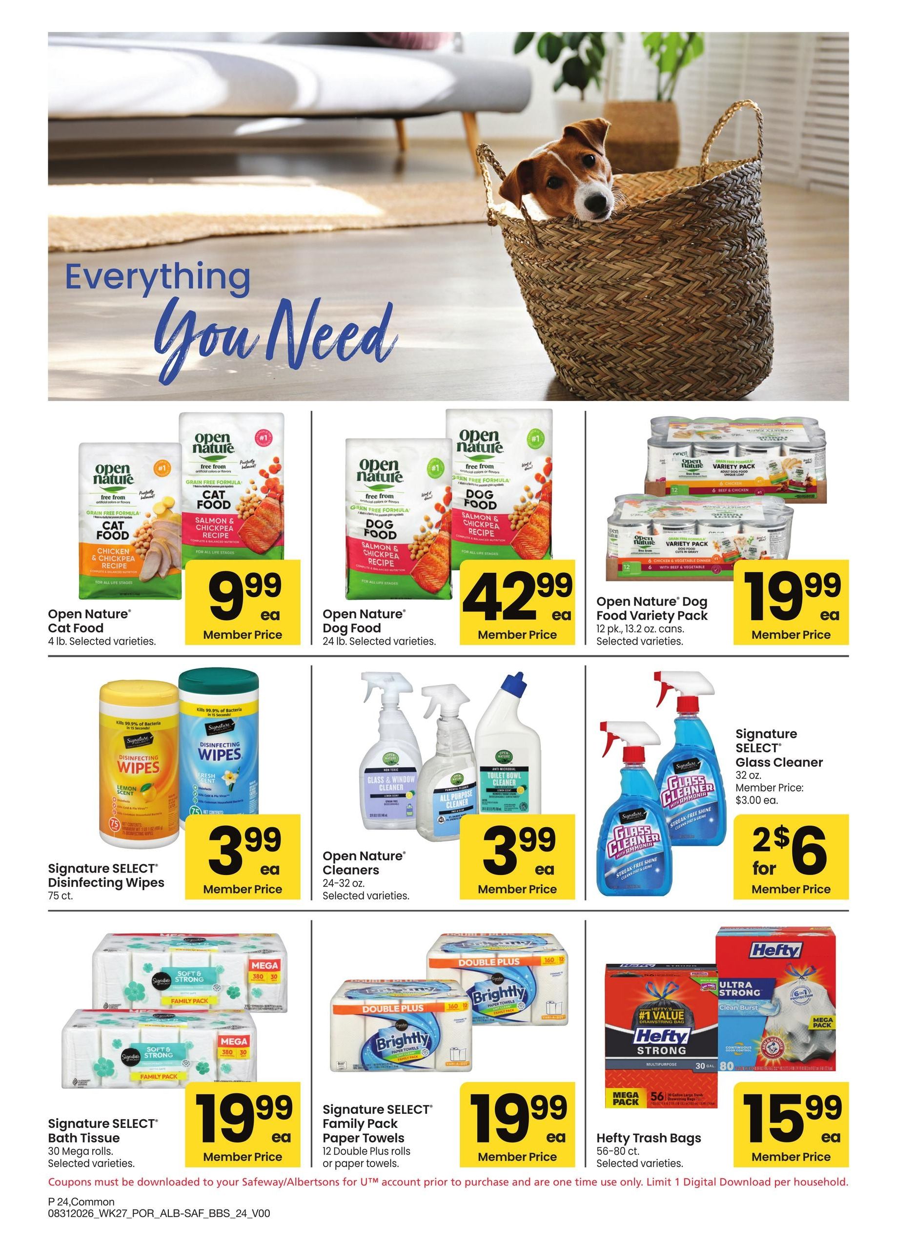 Albertsons (OR, WA) Big Book of Savings Weekly Ad August 31 - October 4, 2026