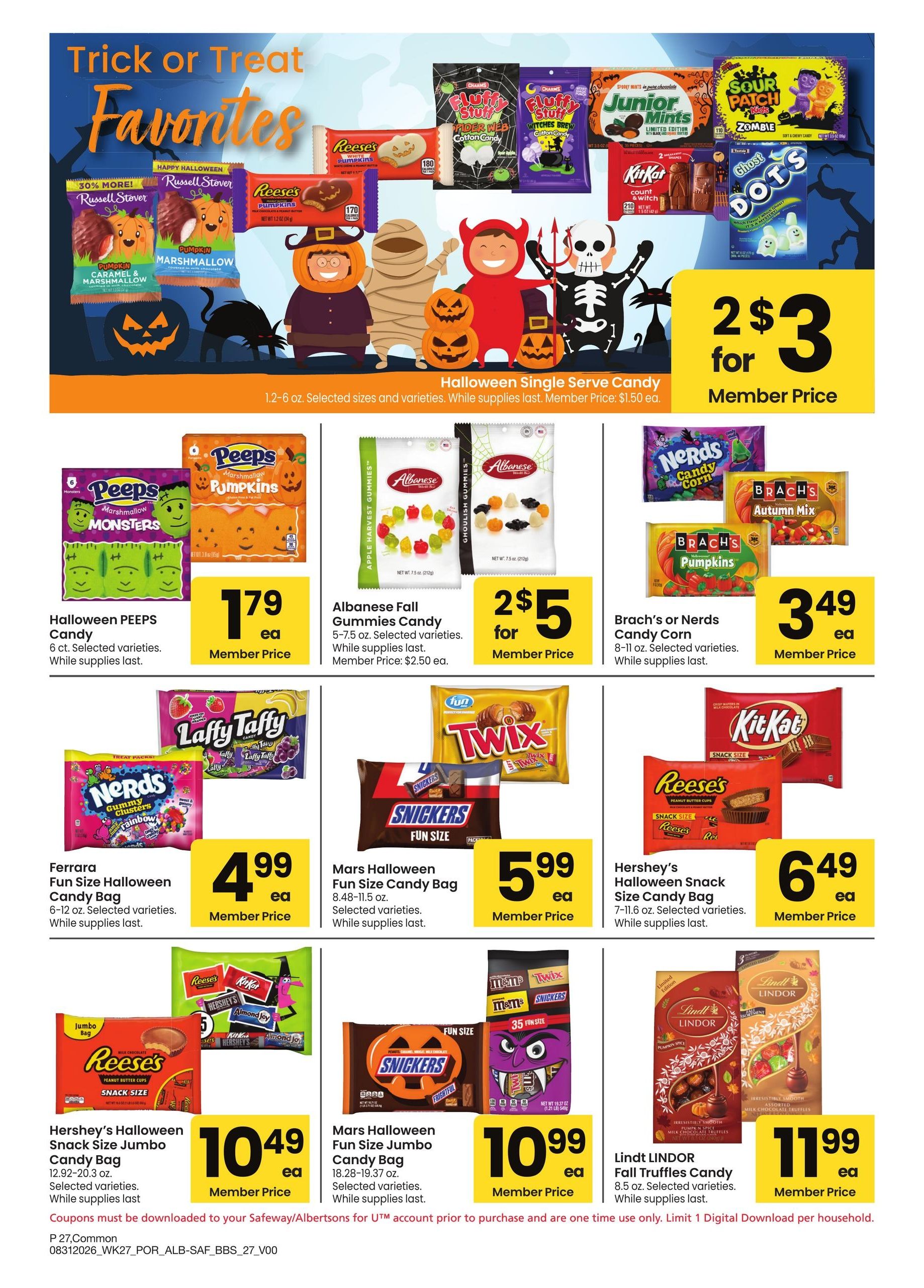 Albertsons (OR, WA) Big Book of Savings Weekly Ad August 31 - October 4, 2026