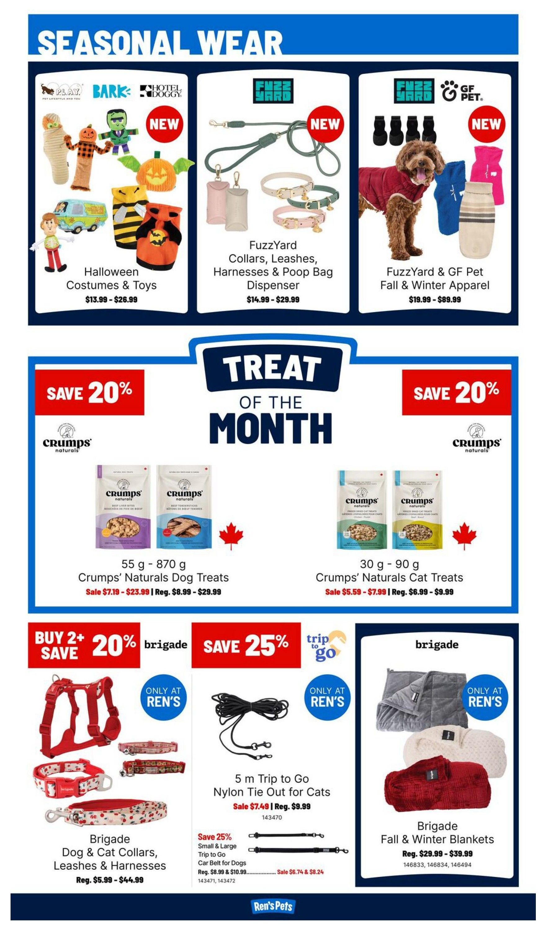 Ren's Pets Monthly Flyer September 1 to 30