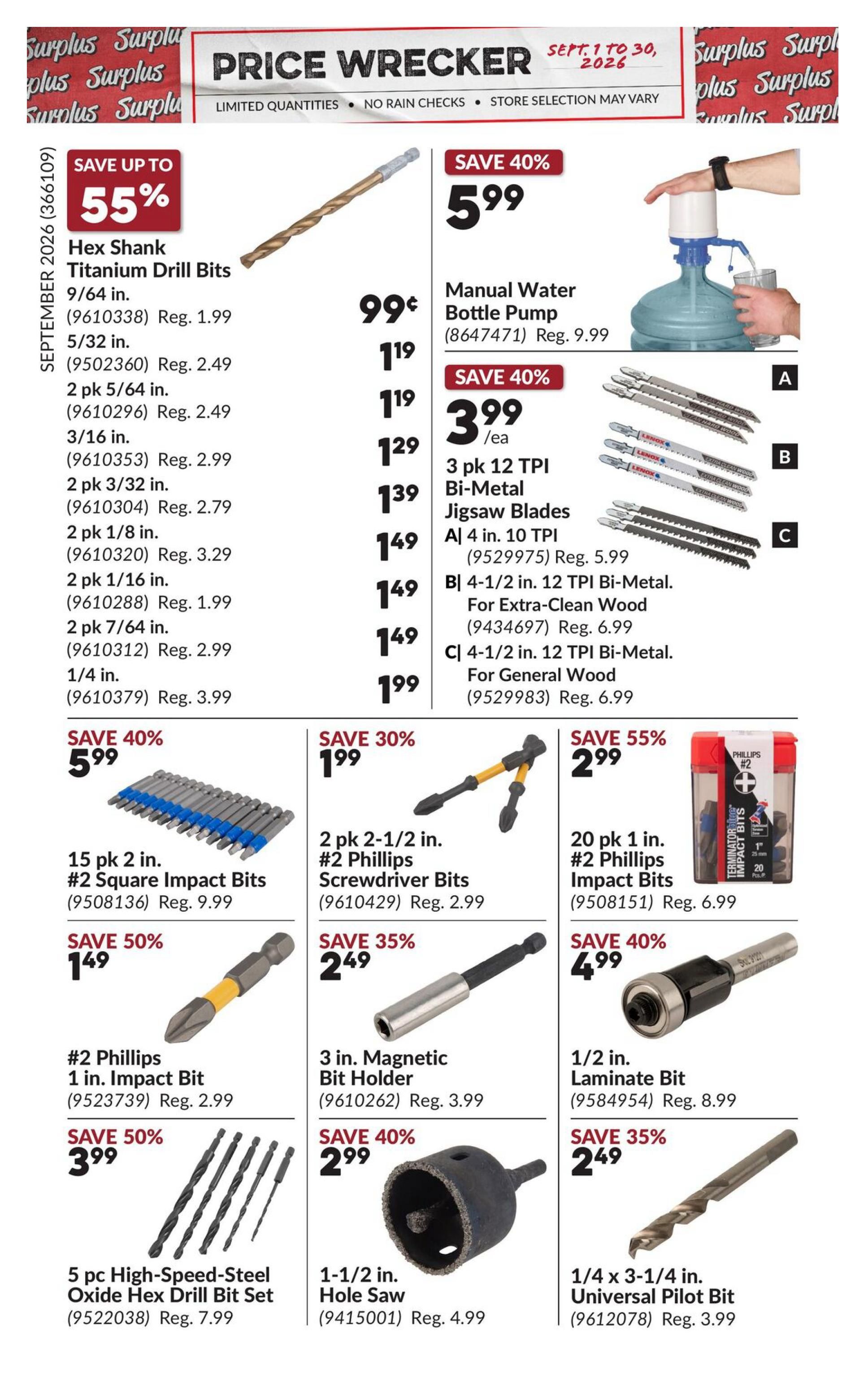 Princess Auto Price Wrecker Flyer September 1 to 30