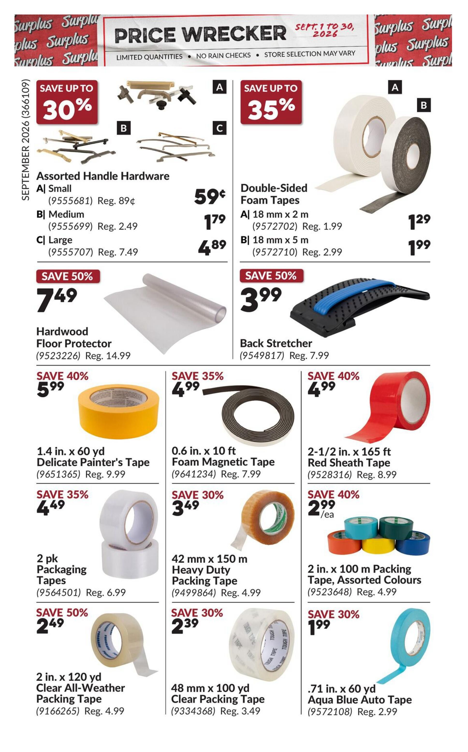 Princess Auto Price Wrecker Flyer September 1 to 30