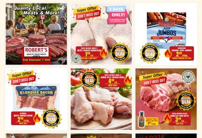 Robert's Quality Fresh Meats Flyer August 31 to September 7