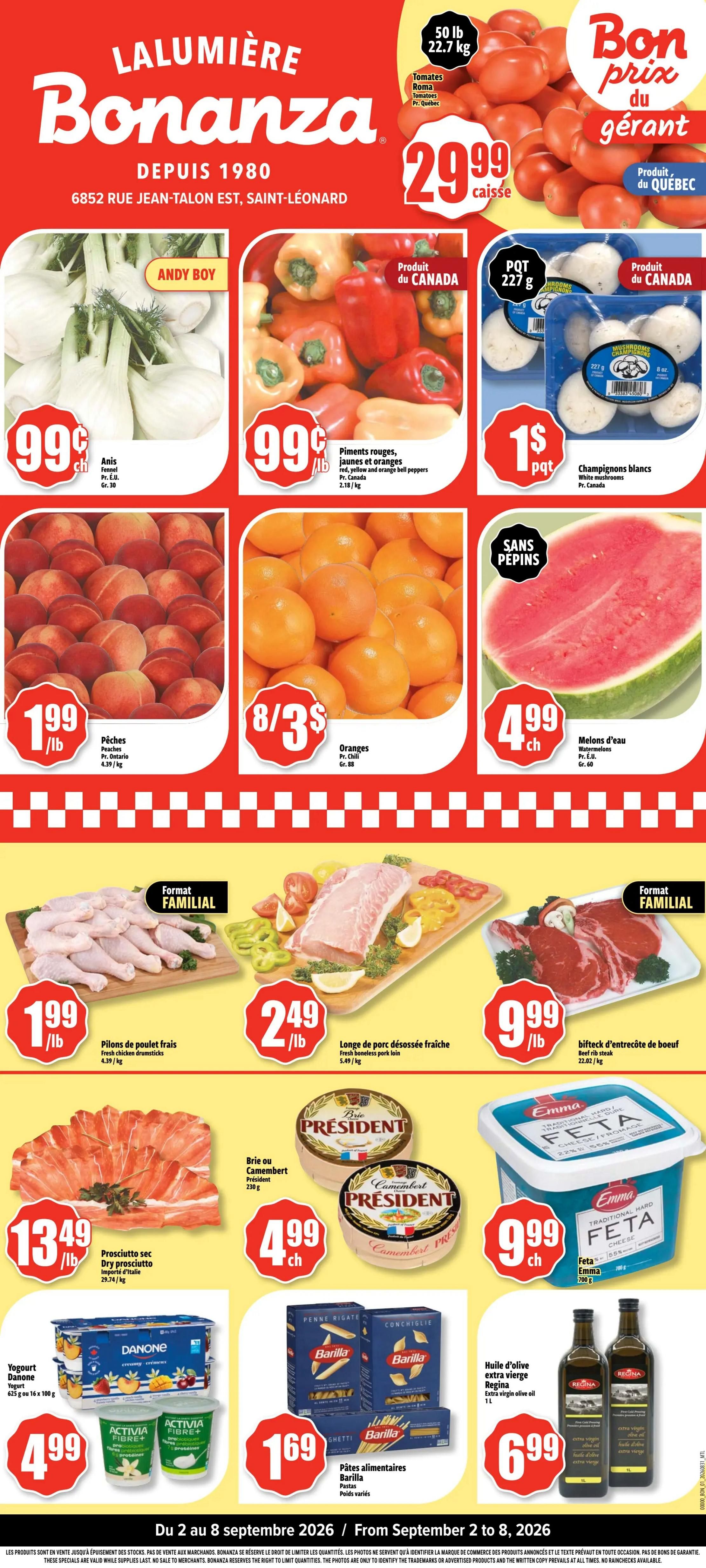 Bonanza Flyer September 2 to 8