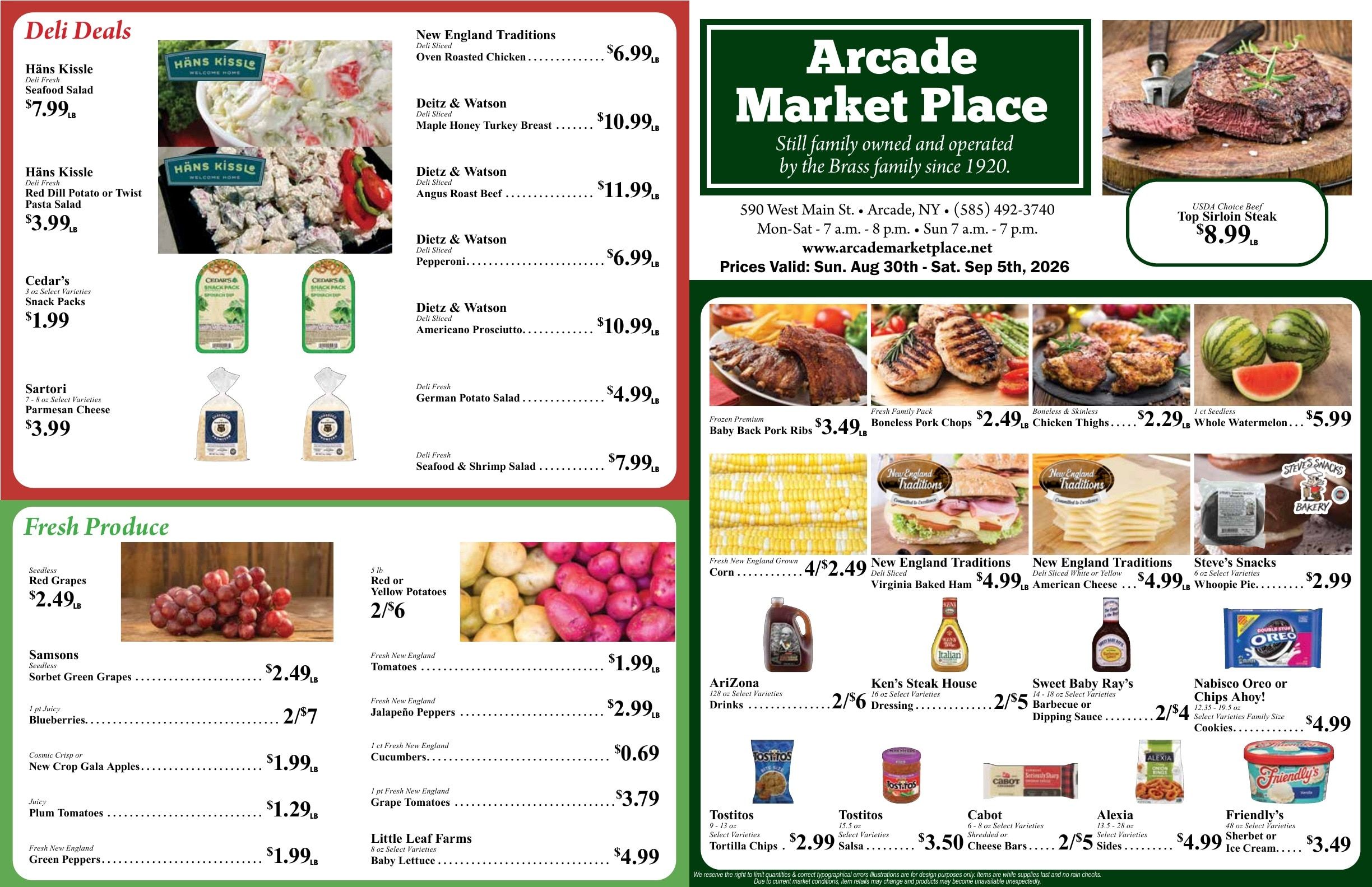 Arcade Market Place Weekly Ad August 30 - September 5, 2026
