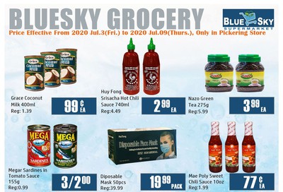 Blue Sky Supermarket (Pickering) Flyer July 3 to 9