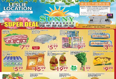 Sunny Supermarket (Leslie) Flyer July 3 to 9