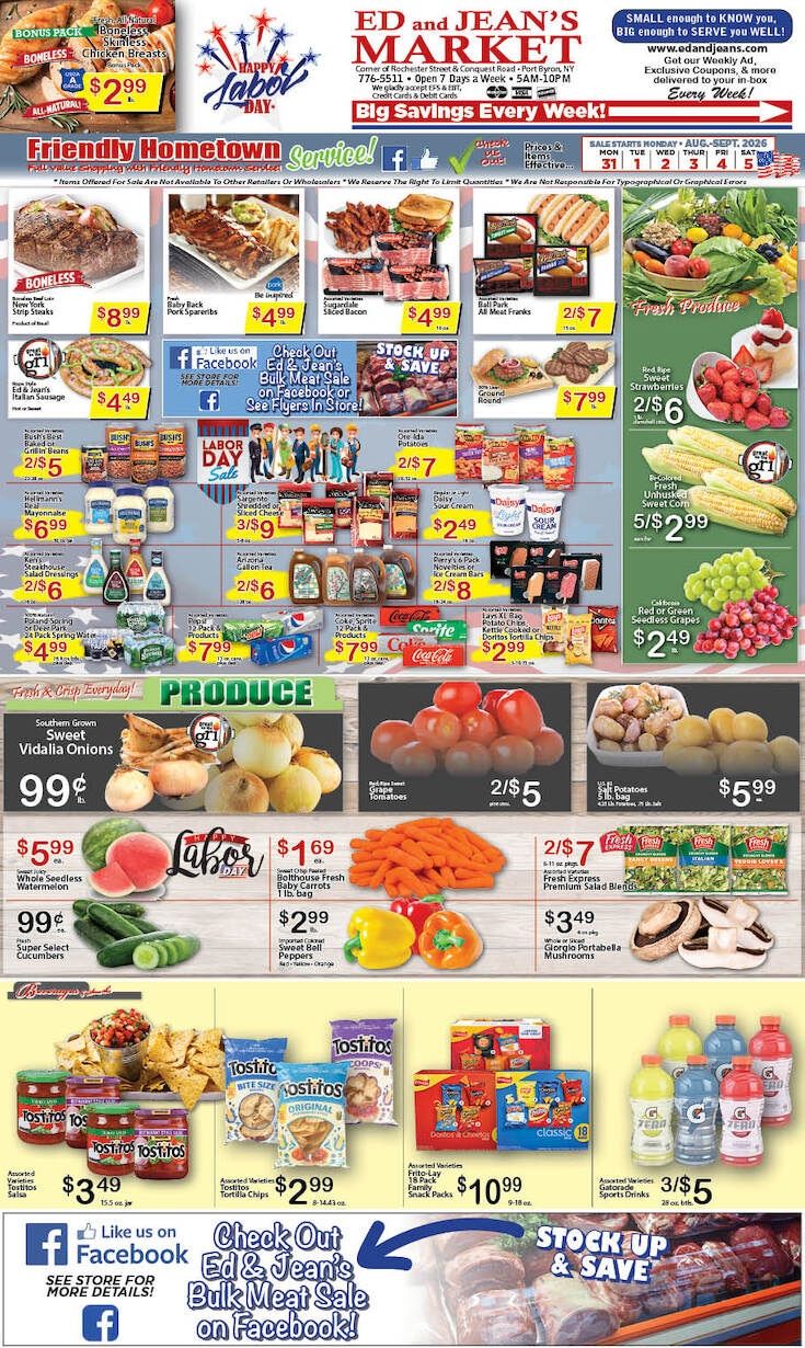 Ed and Jean's Market Weekly Ad August 30 - September 5, 2026