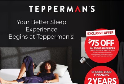 Tepperman's Mattress Flyer July 3 to 30