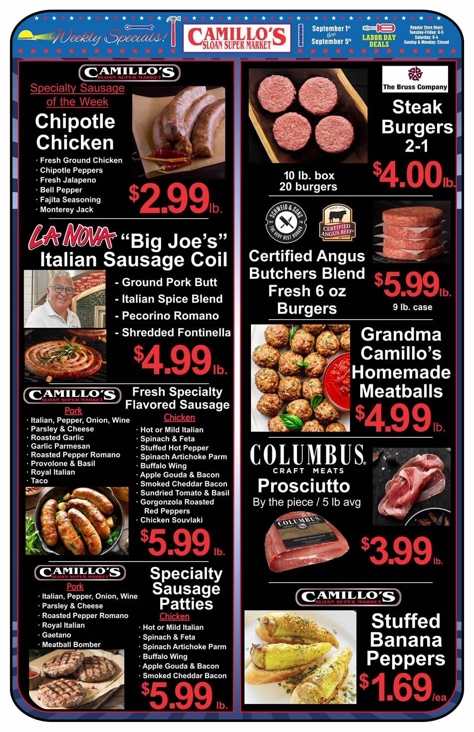 Sloan Super Market Weekly Ad August 30 - September 5, 2026