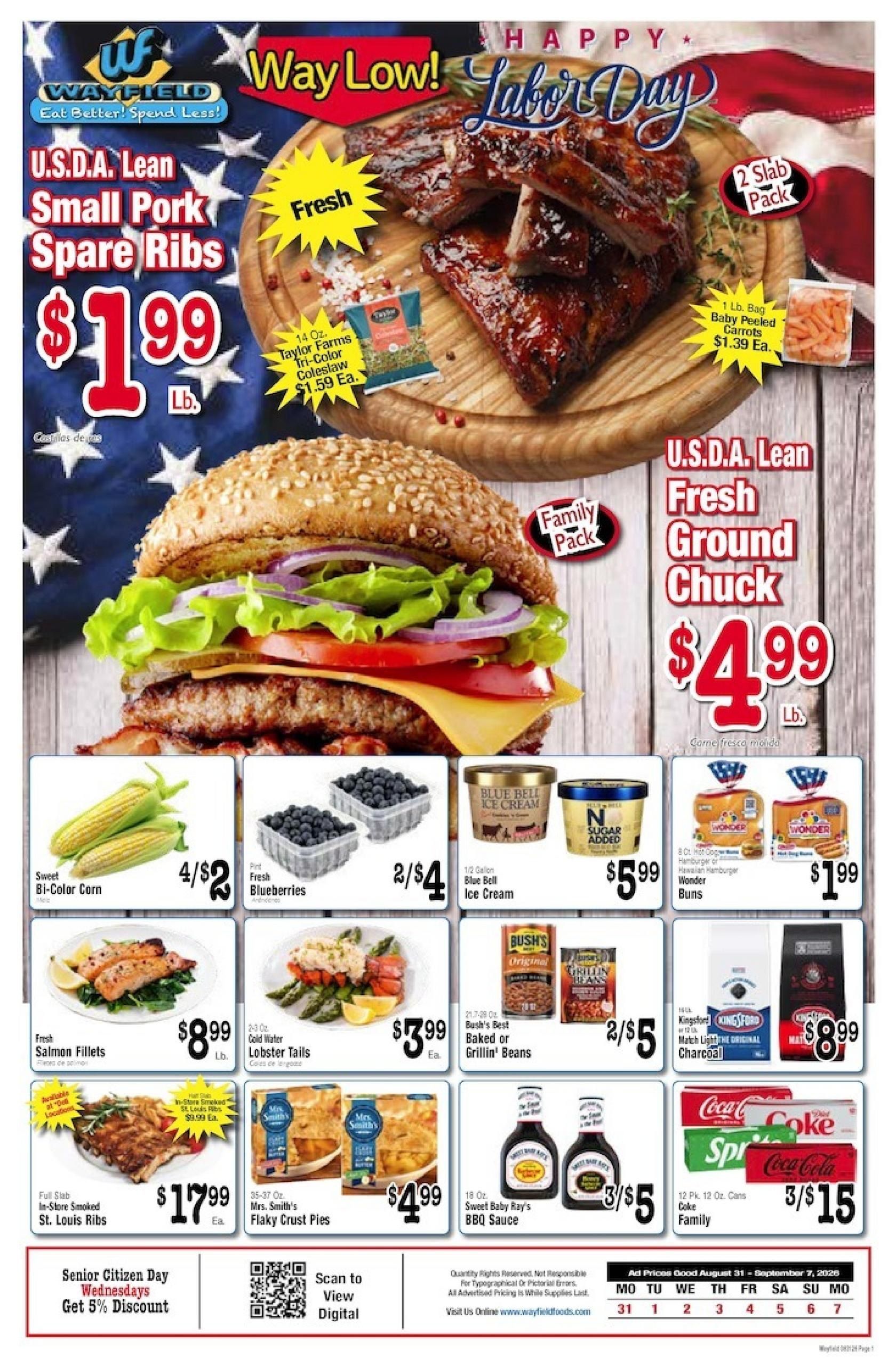 Wayfield Foods Weekly Ad August 31 - September 7, 2026