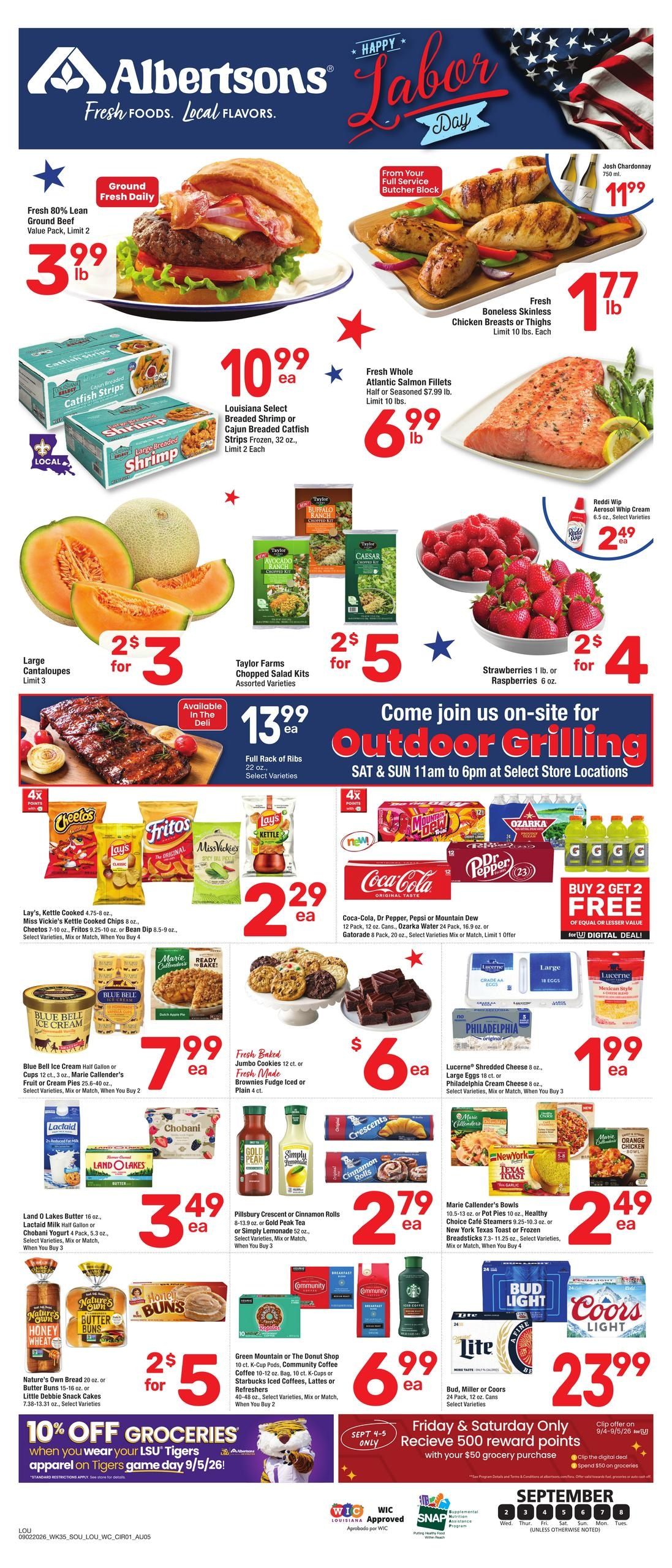 Albertsons (Abita Springs Area, LA) Weekly Ad September 2 - 8, 2026