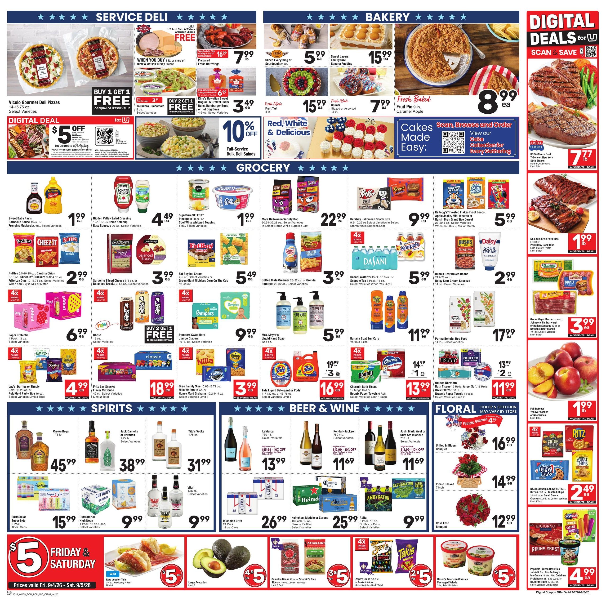 Albertsons (Abita Springs Area, LA) Weekly Ad September 2 - 8, 2026
