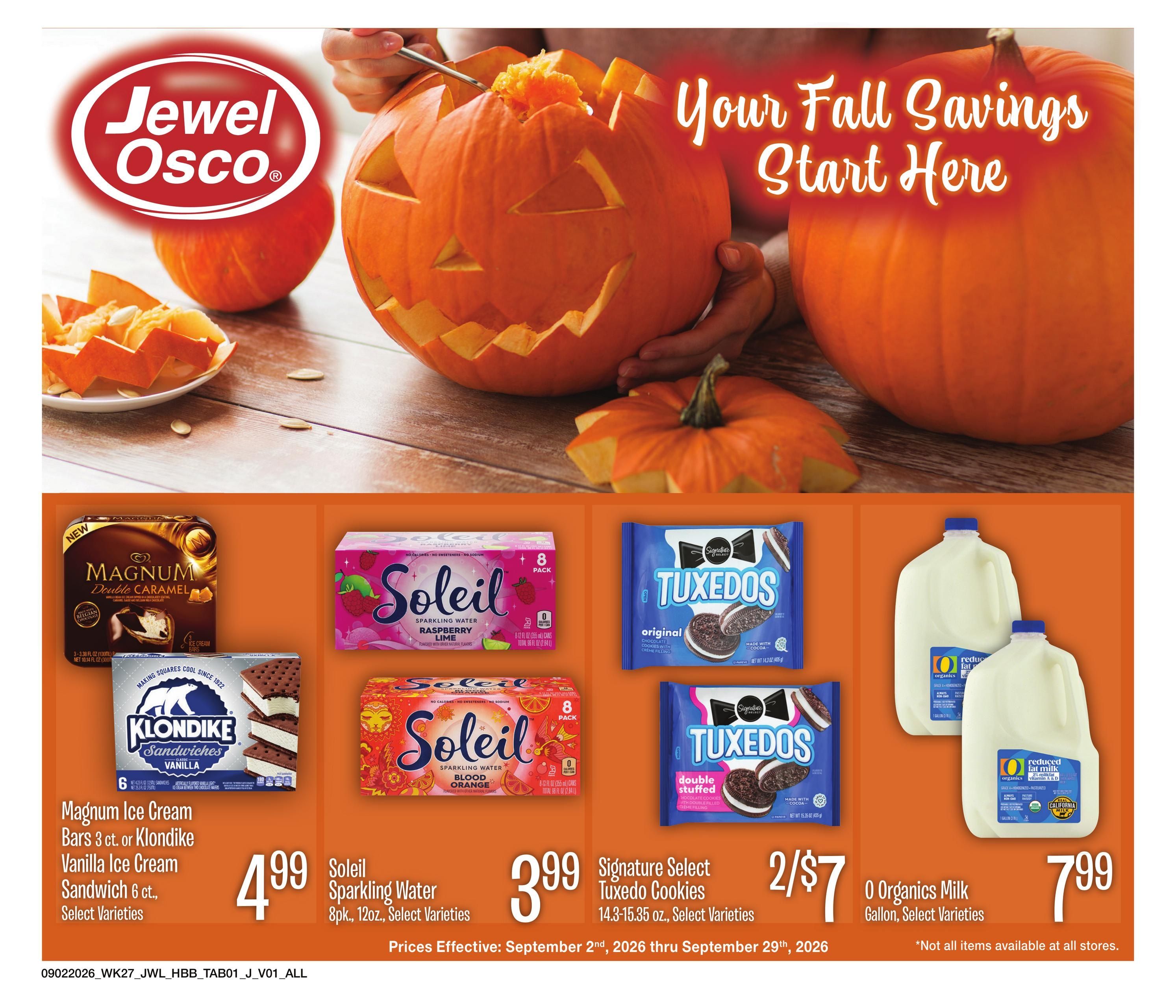 Jewel-Osco Specialty Publication Weekly Ad September 2 - 29, 2026