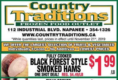Country Traditions Flyer November 14 to 21