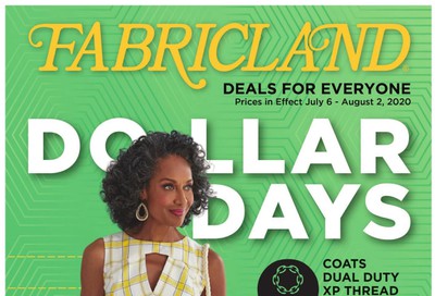 Fabricland (West) Flyer July 6 to August 2