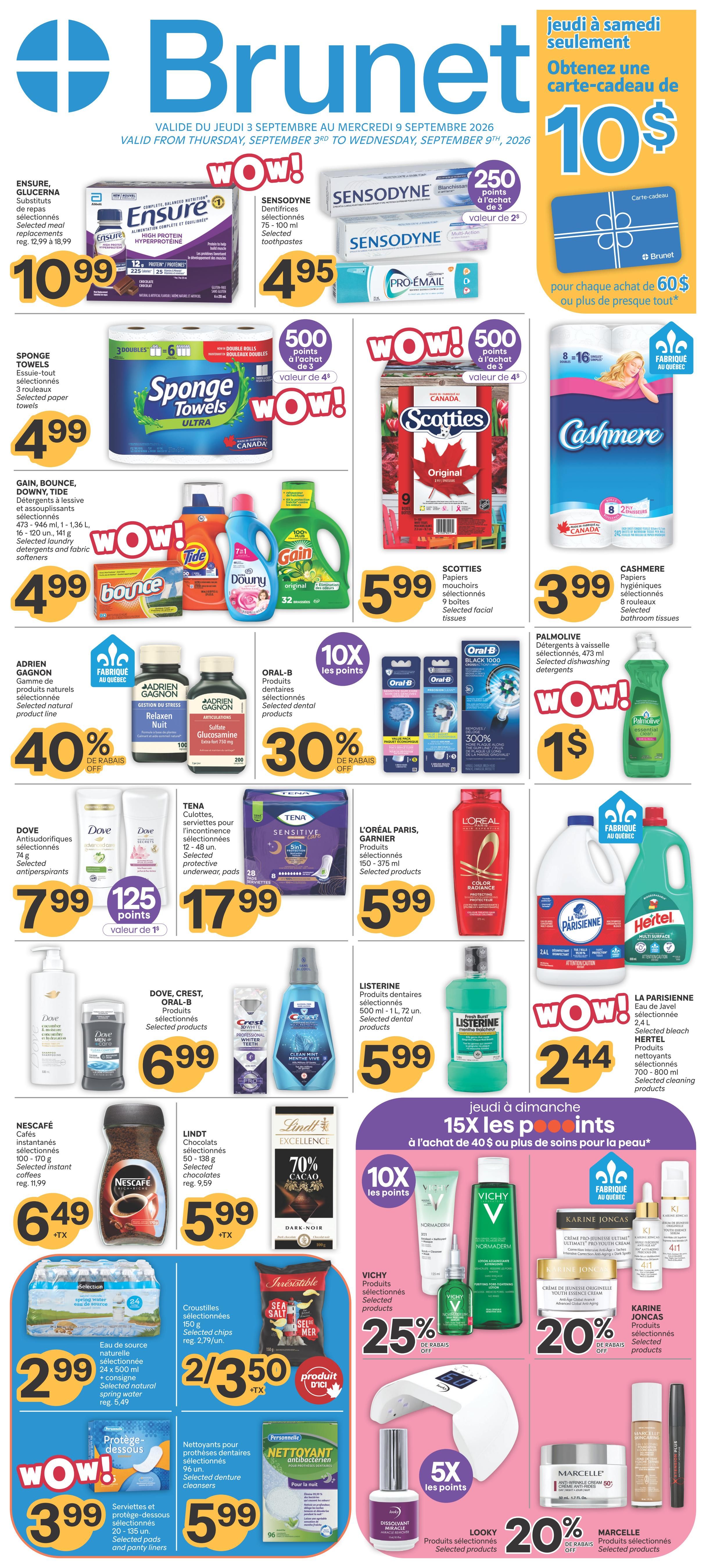 Brunet Flyer September 3 to 9