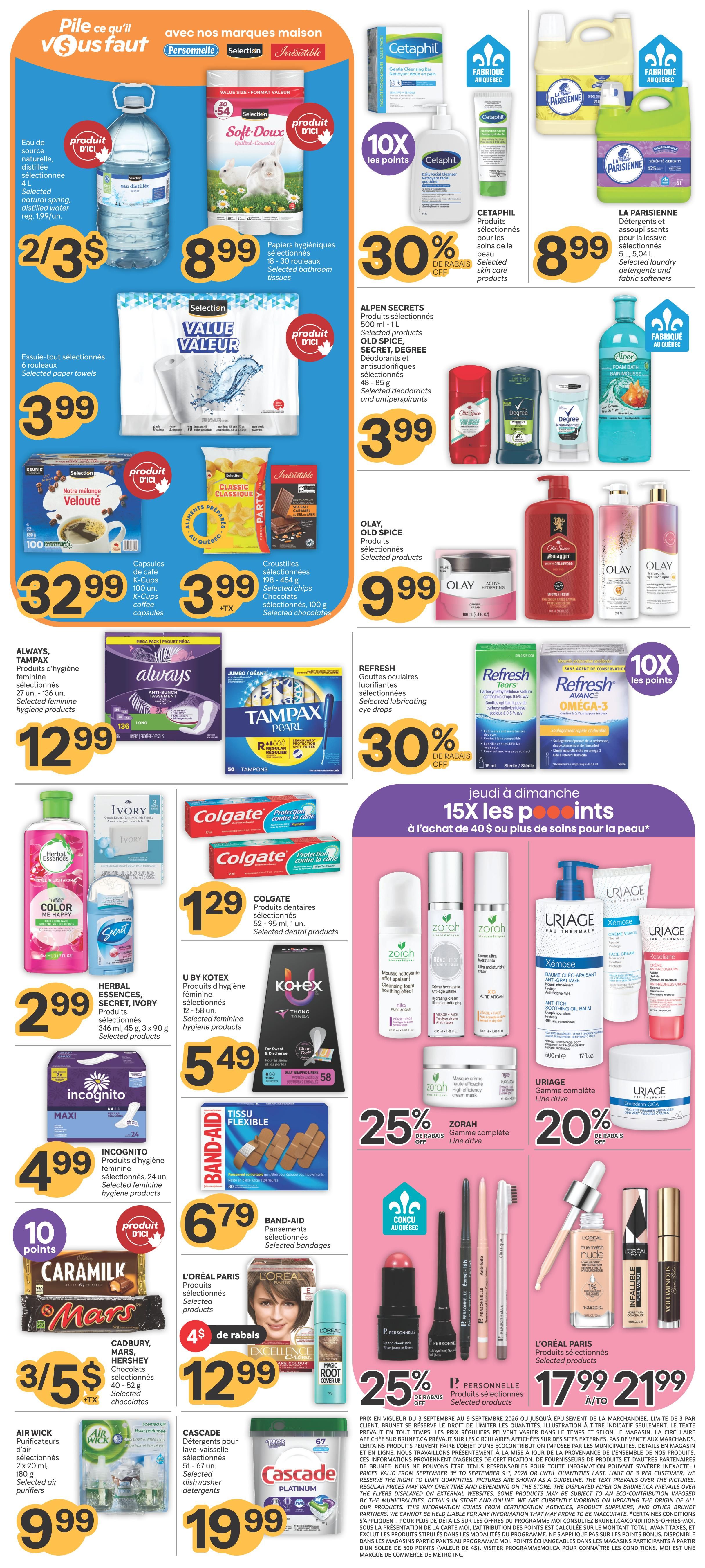 Brunet Flyer September 3 to 9