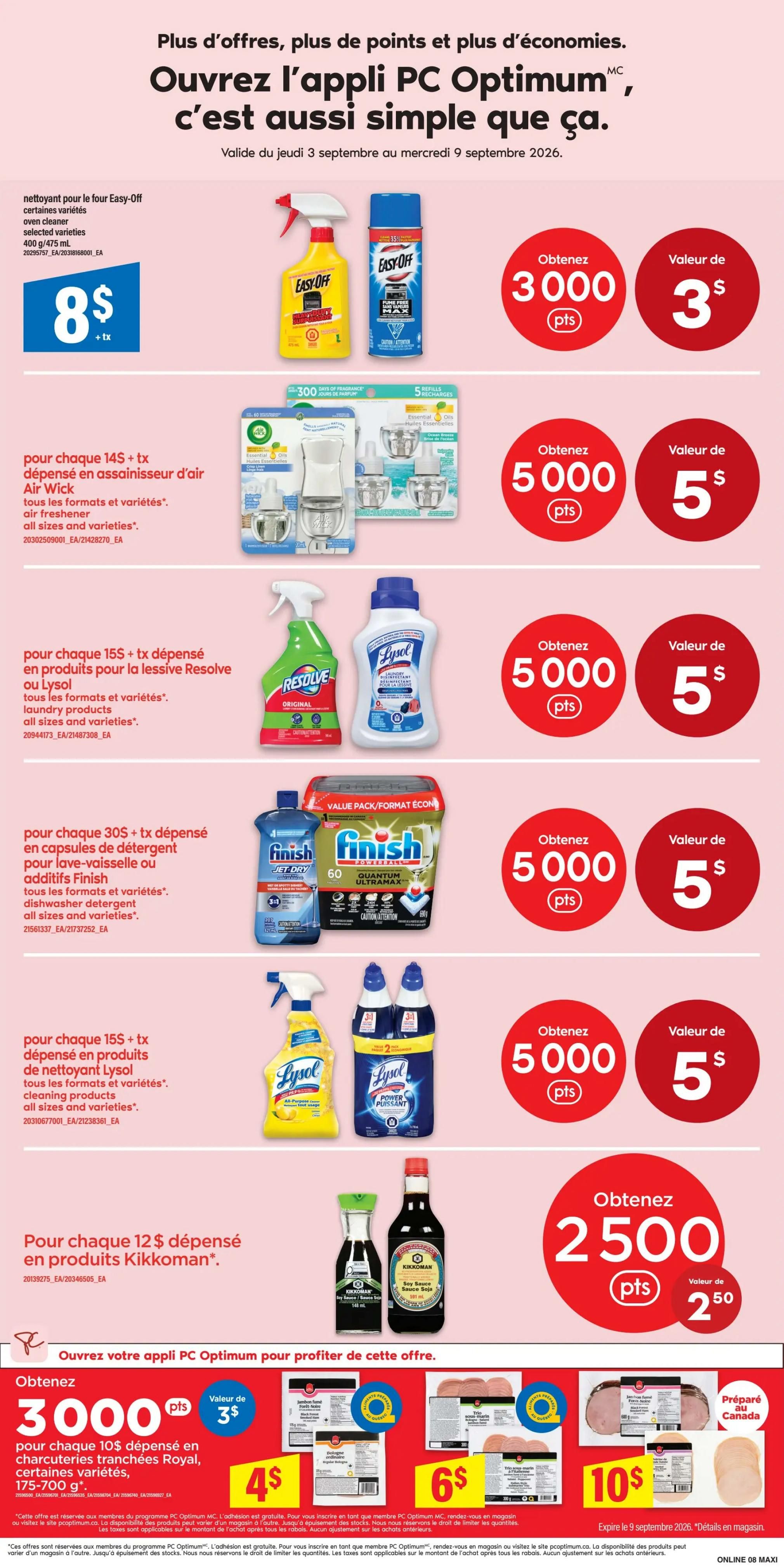 Maxi Flyer September 3 to 9