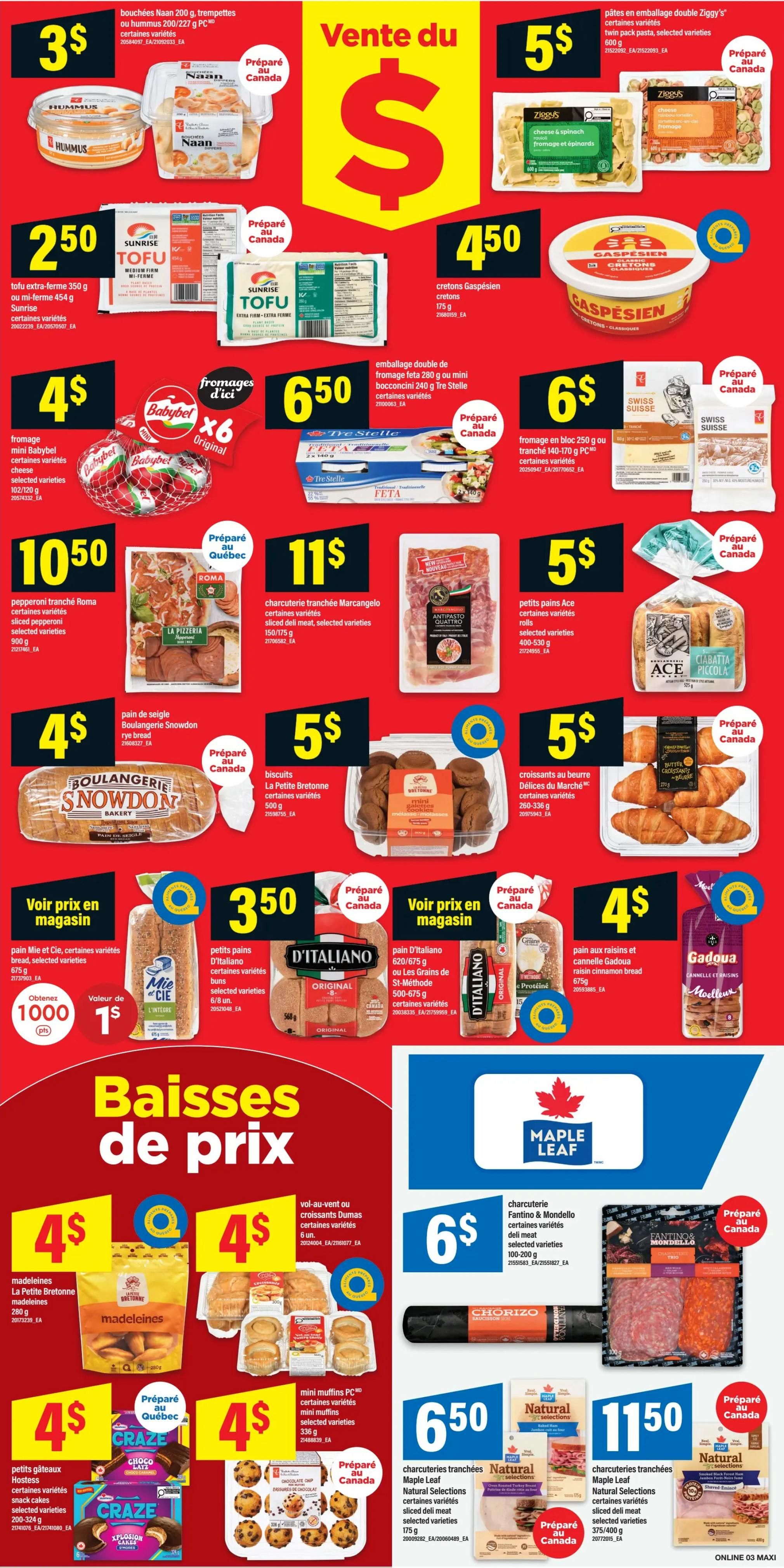 Maxi Flyer September 3 to 9