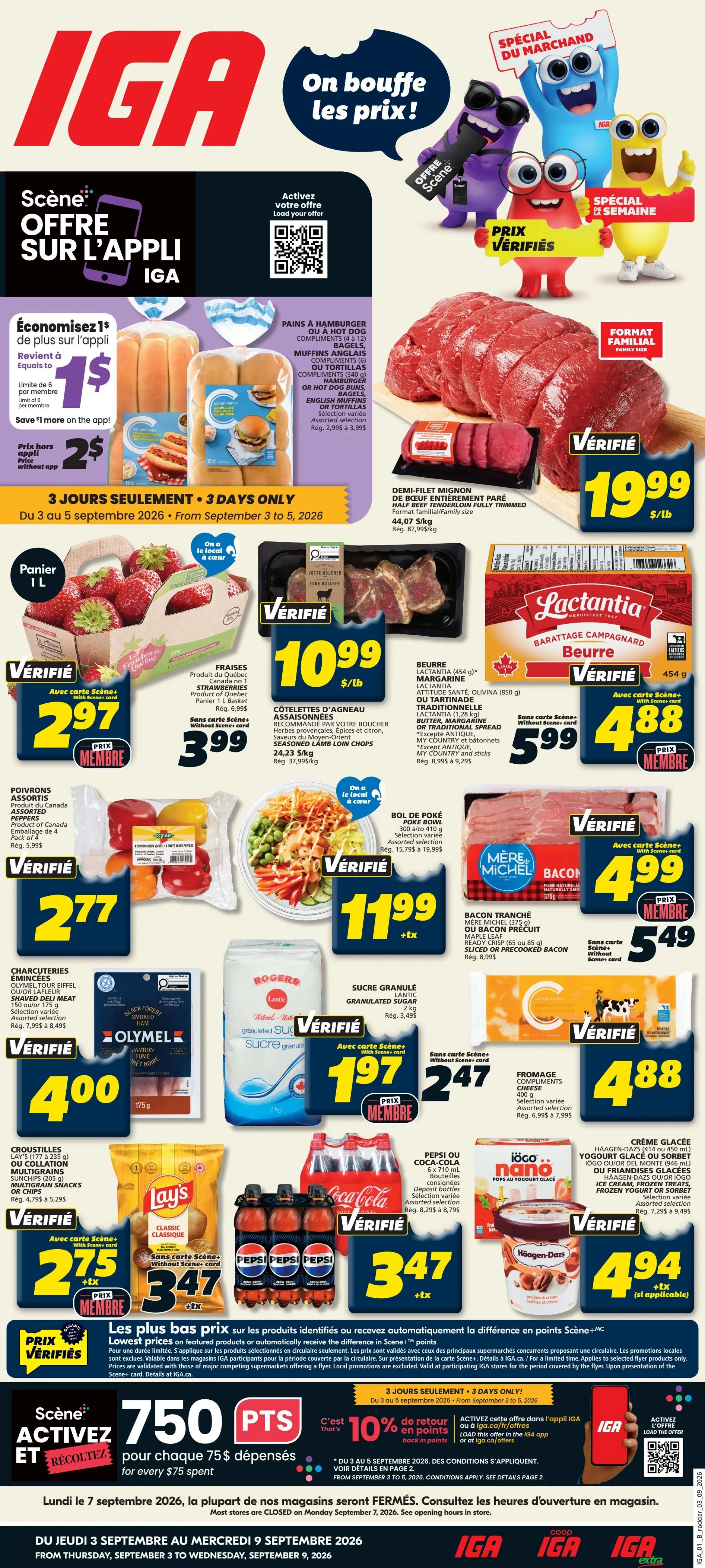 IGA (QC) Flyer September 3 to 9