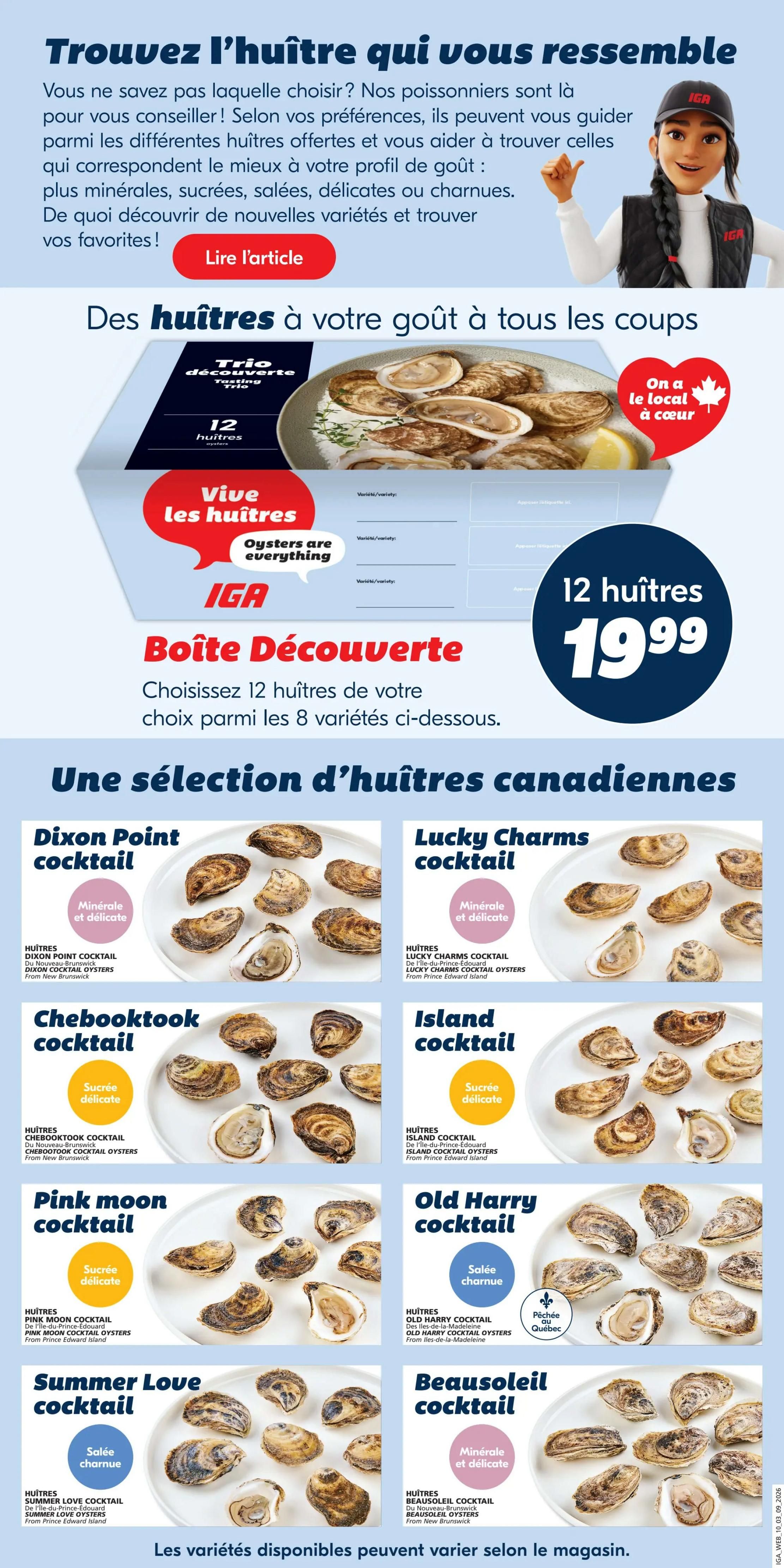 IGA (QC) Flyer September 3 to 9